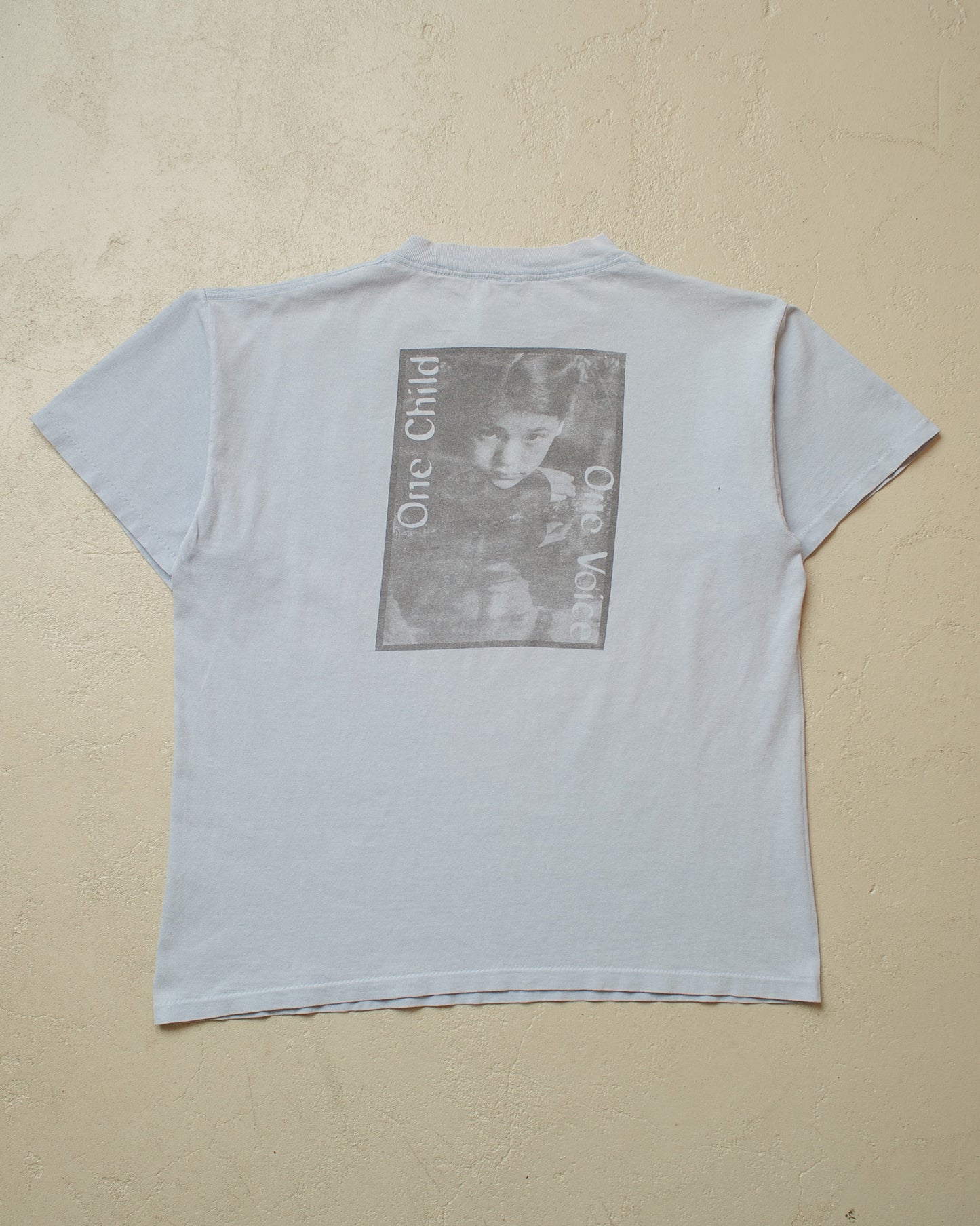 1990s "One Child, One Voice" T-shirt blue - L