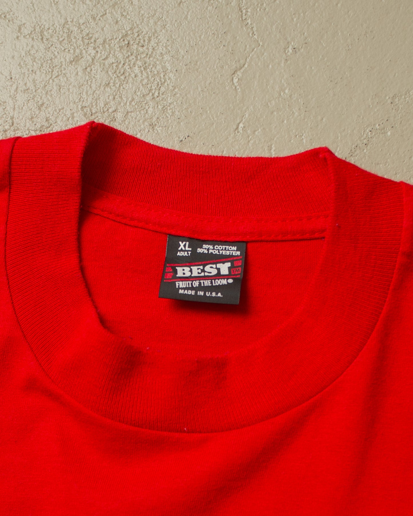 1990s Info Superhighway T-shirt red - XL