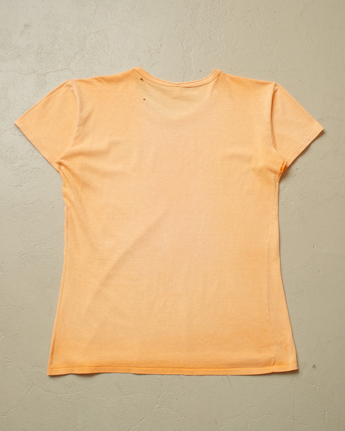 1970s/80s distressed Stihl T-shirt orange - L