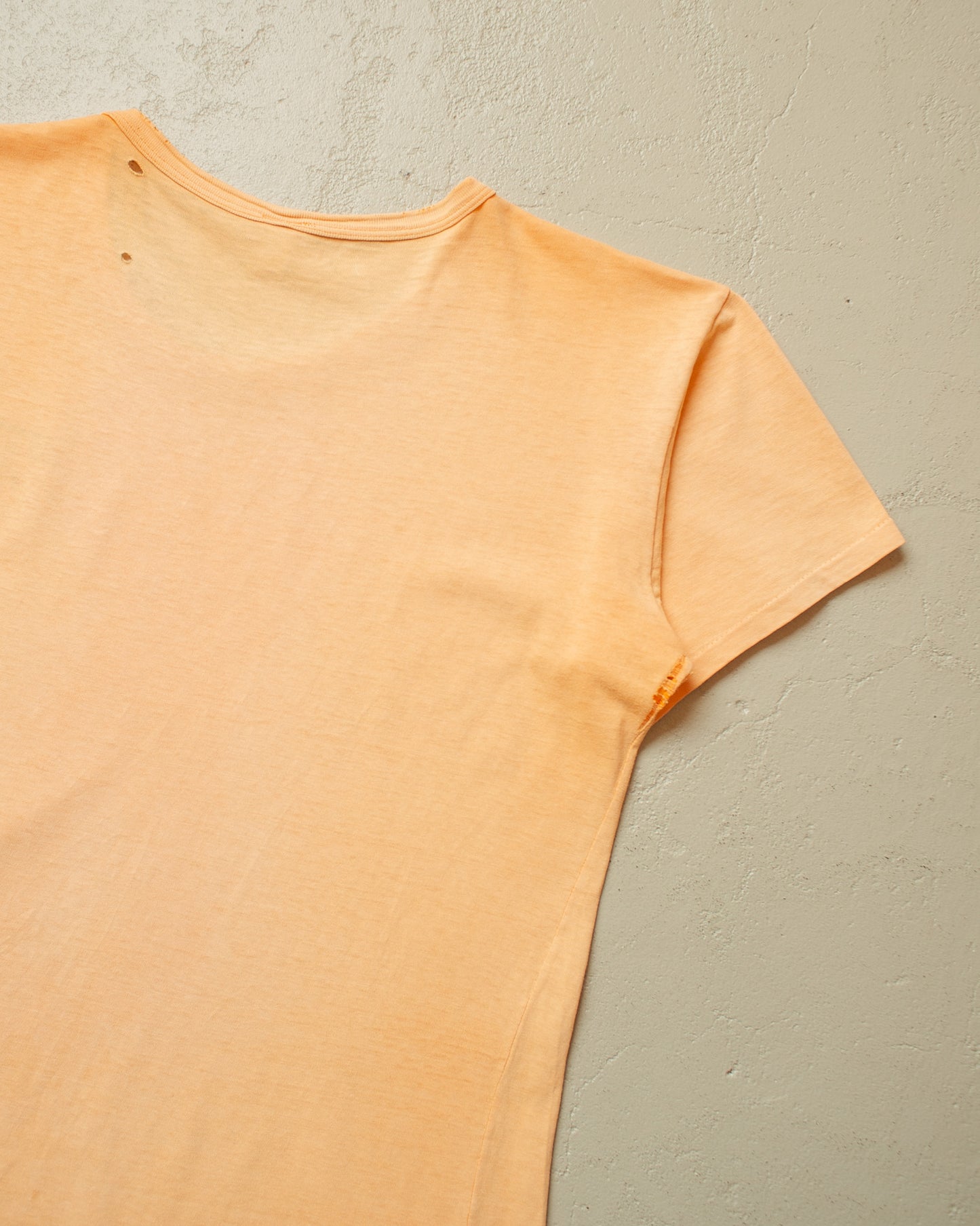1970s/80s distressed Stihl T-shirt orange - L