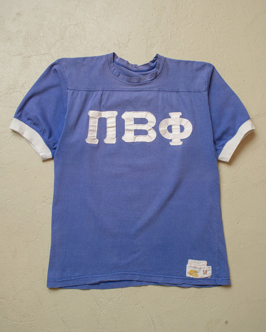 1970s Russell Fraternity Football T-shirt blue - M