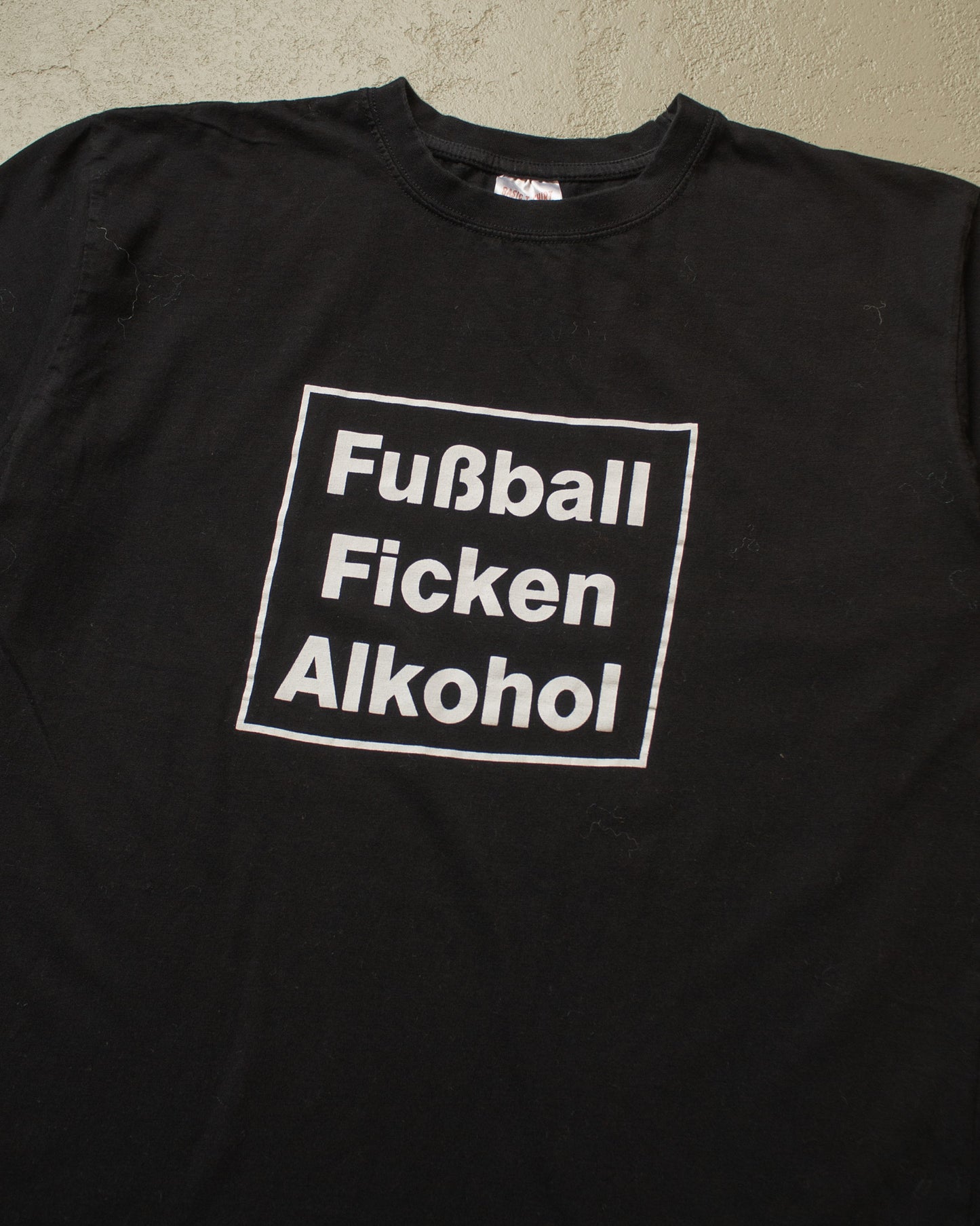 2000s unworn Fußball... T-shirt black - L