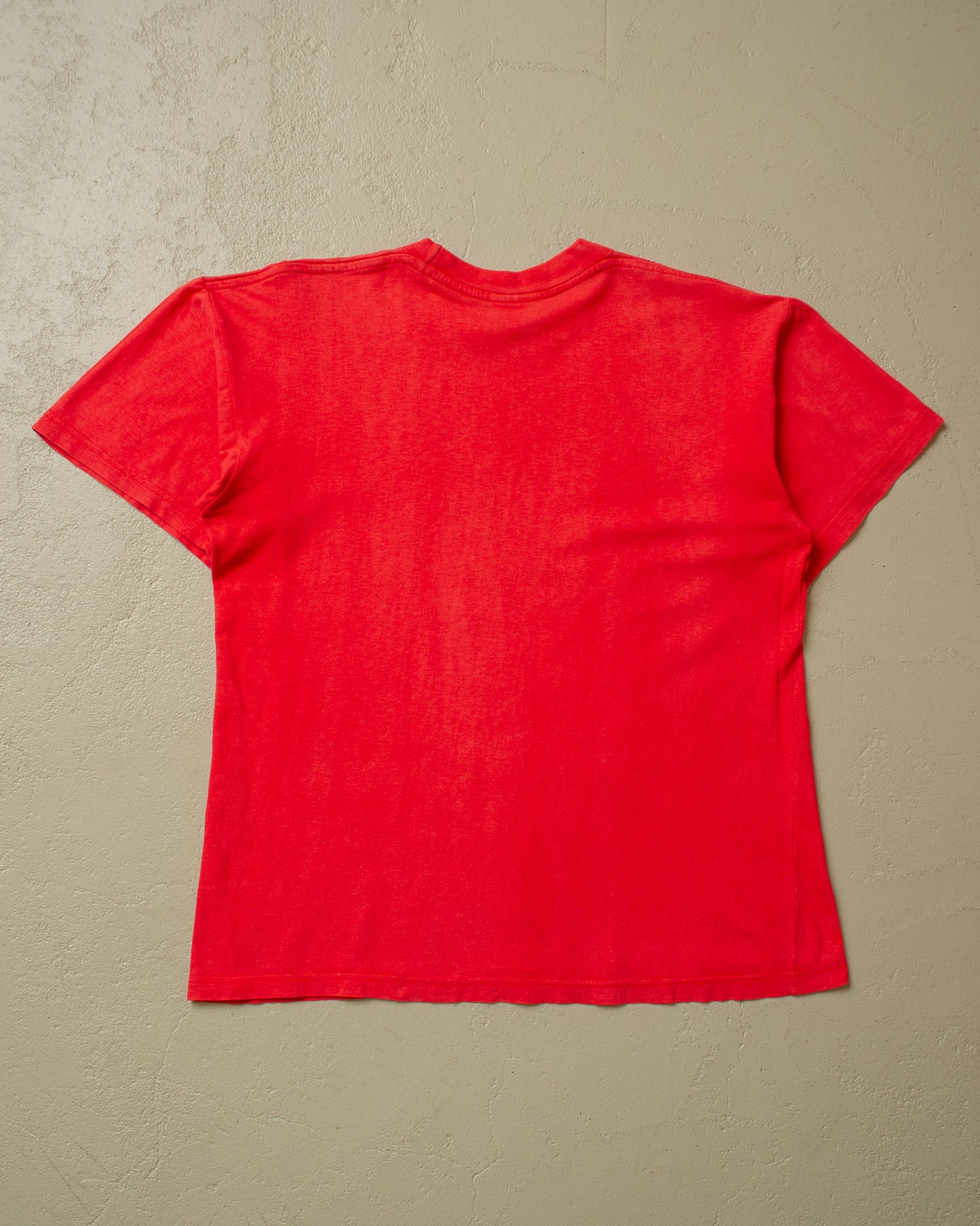 1990s distressed Fisioterapia Taz T-shirt red - M/L