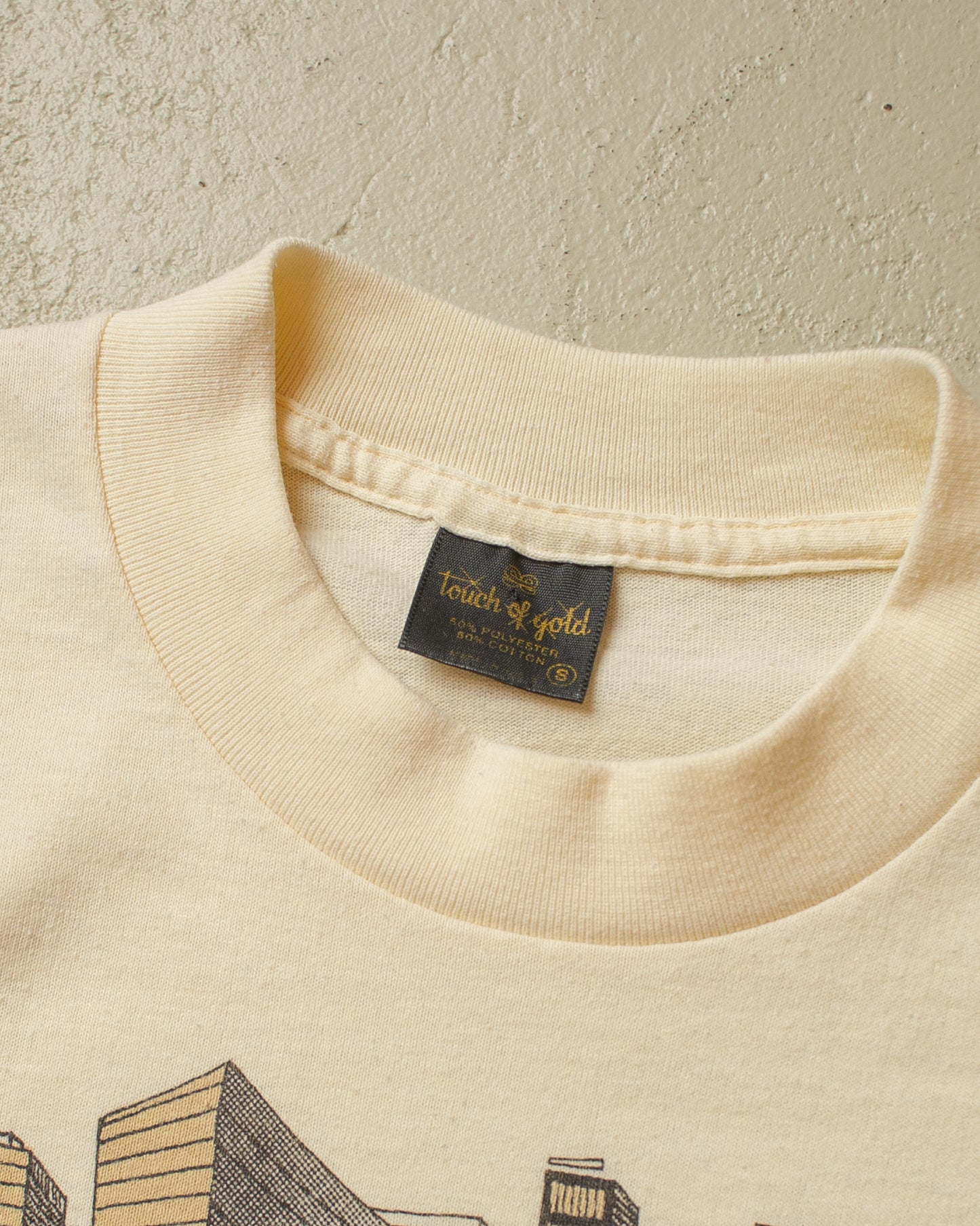 1980s Hawaii Caricature T-shirt creme - XS/S
