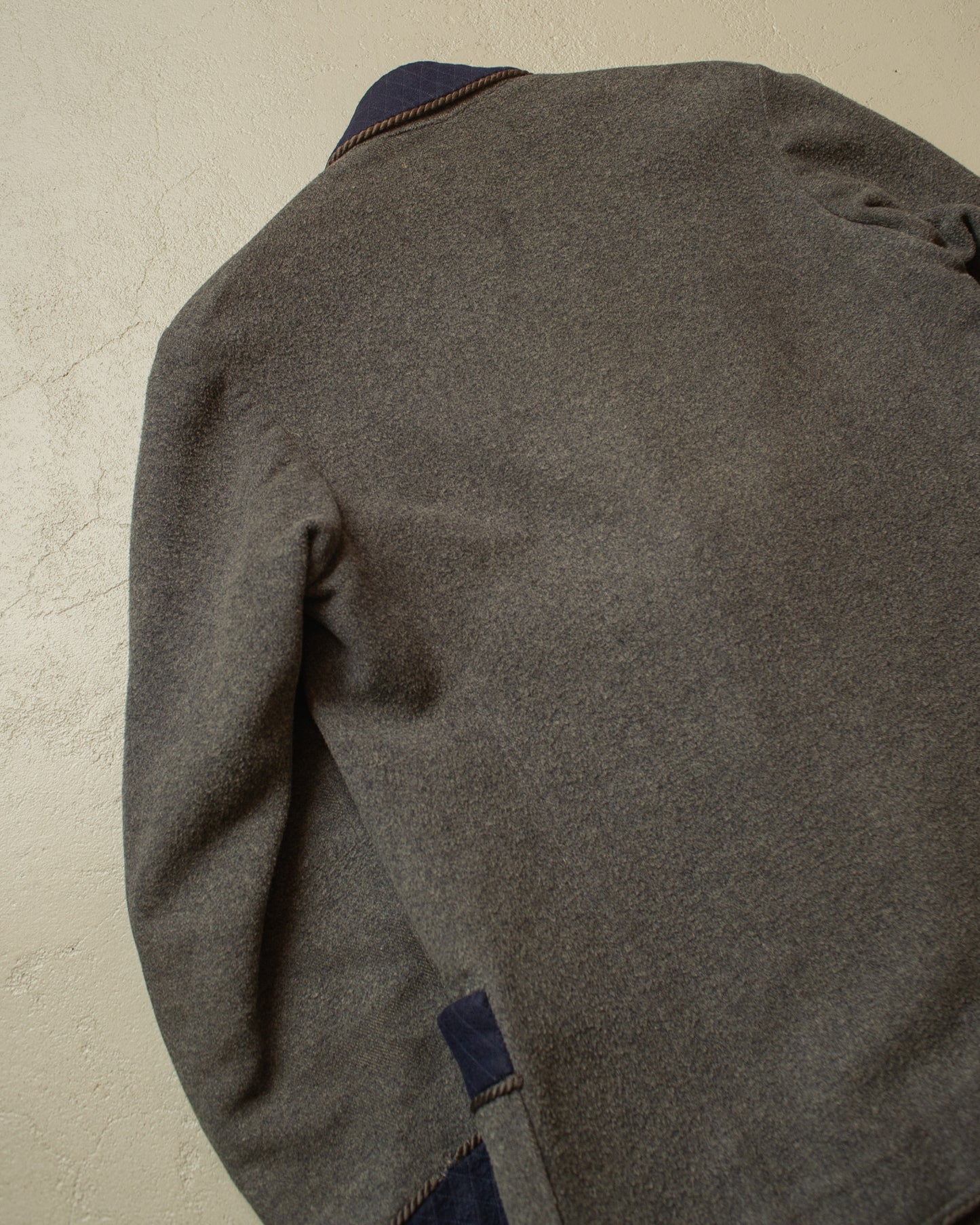1920s/30s German "Raucherjacke" grey/navyblue - M