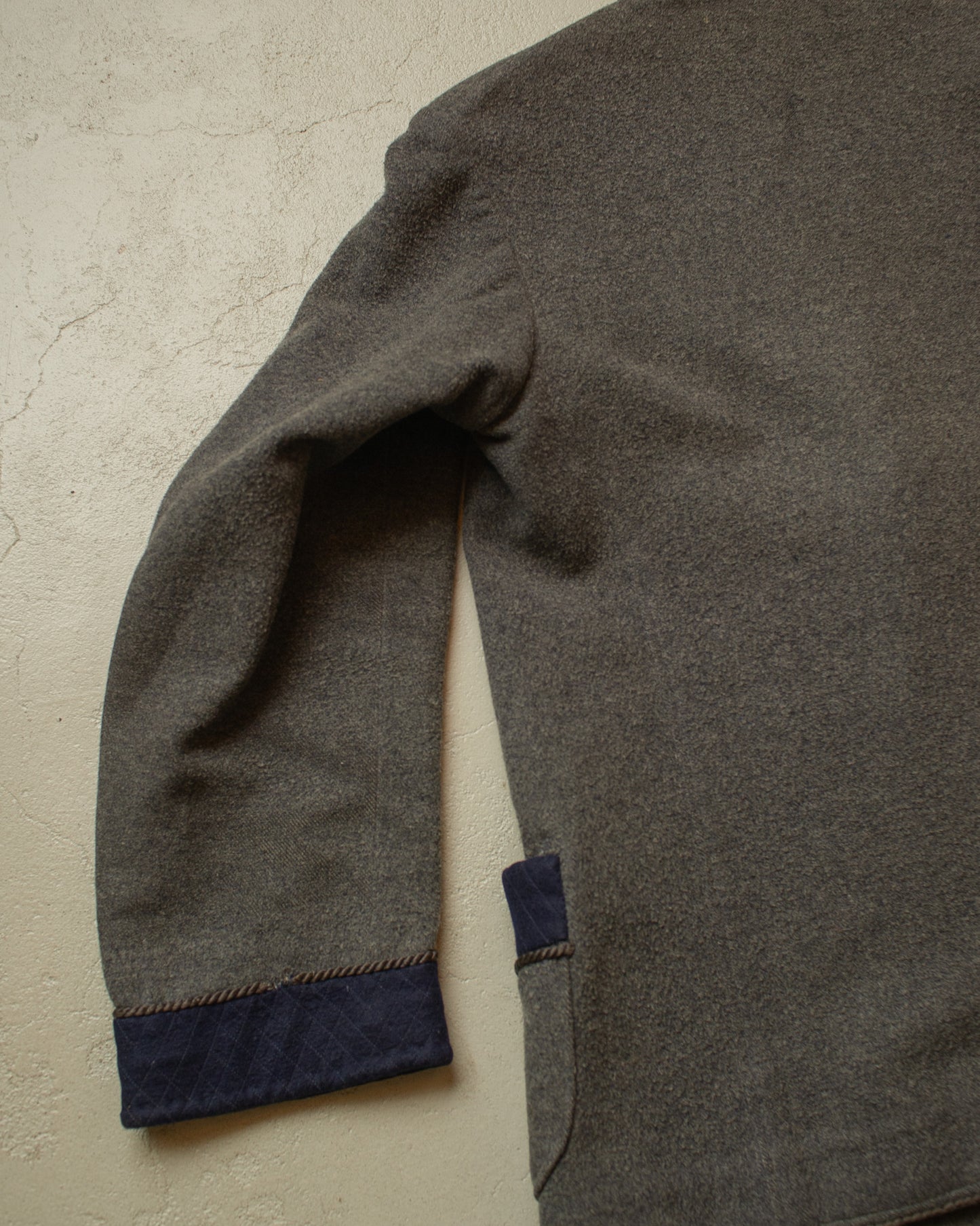 1920s/30s German "Raucherjacke" grey/navyblue - M