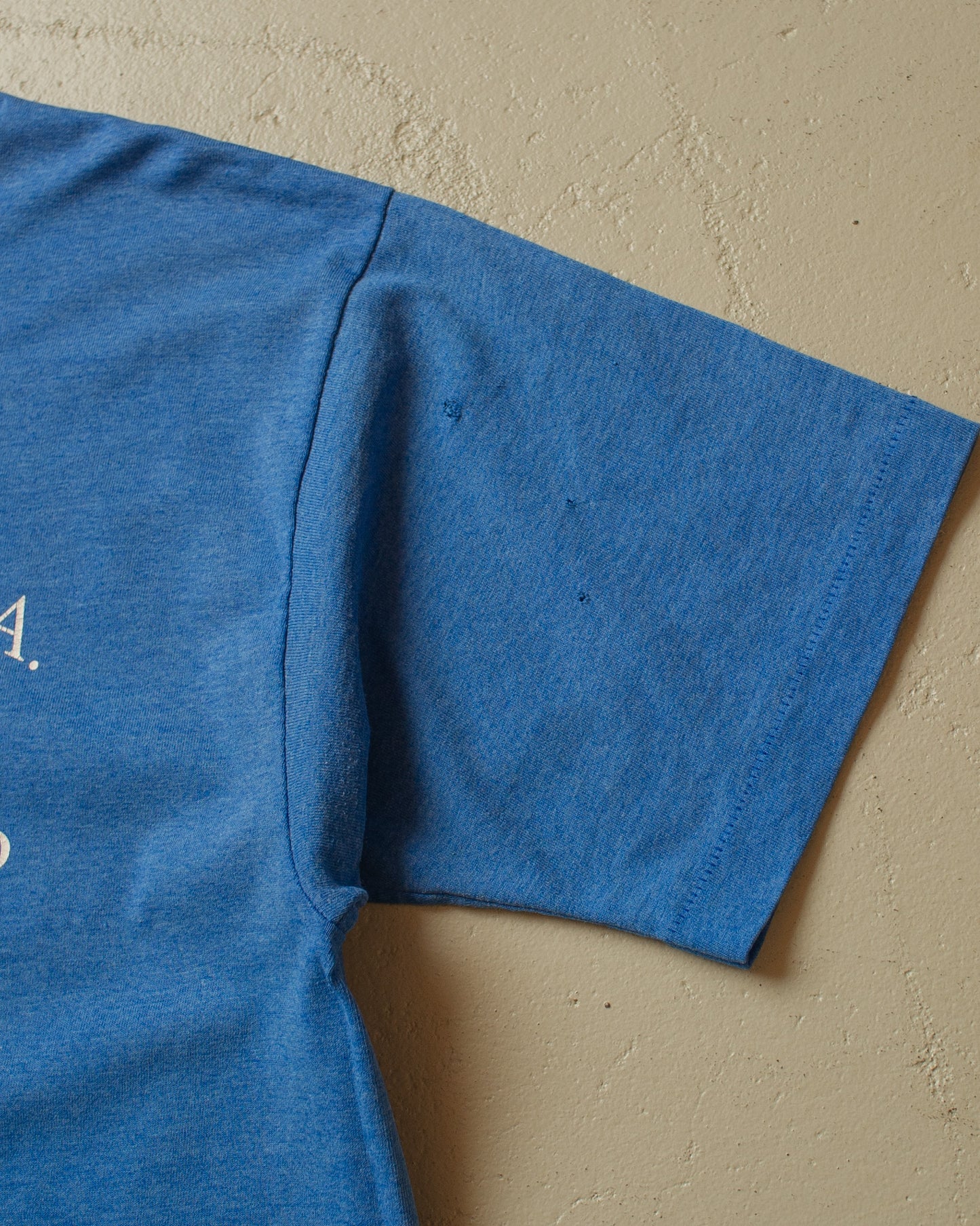 1990s distressed Shanks Martial Arts T-shirt blue - XL