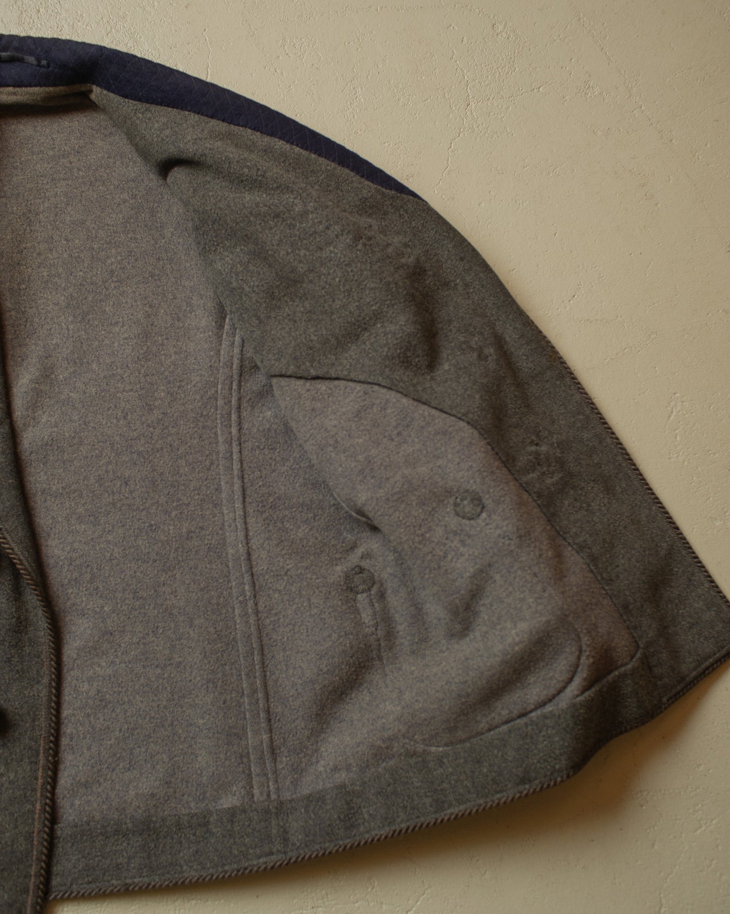 1920s/30s German "Raucherjacke" grey/navyblue - M