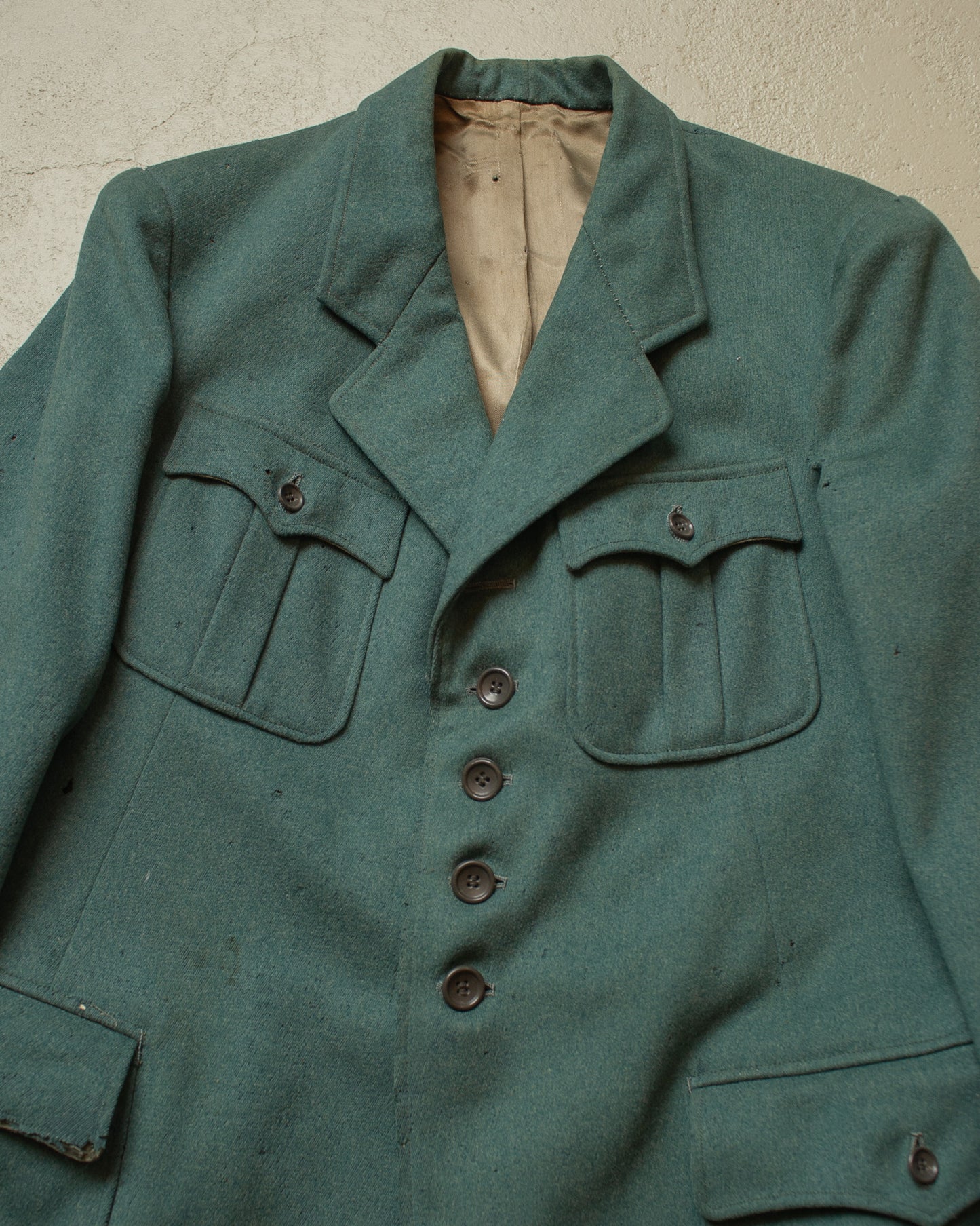 1930s German Sports Suit Jacket green - M