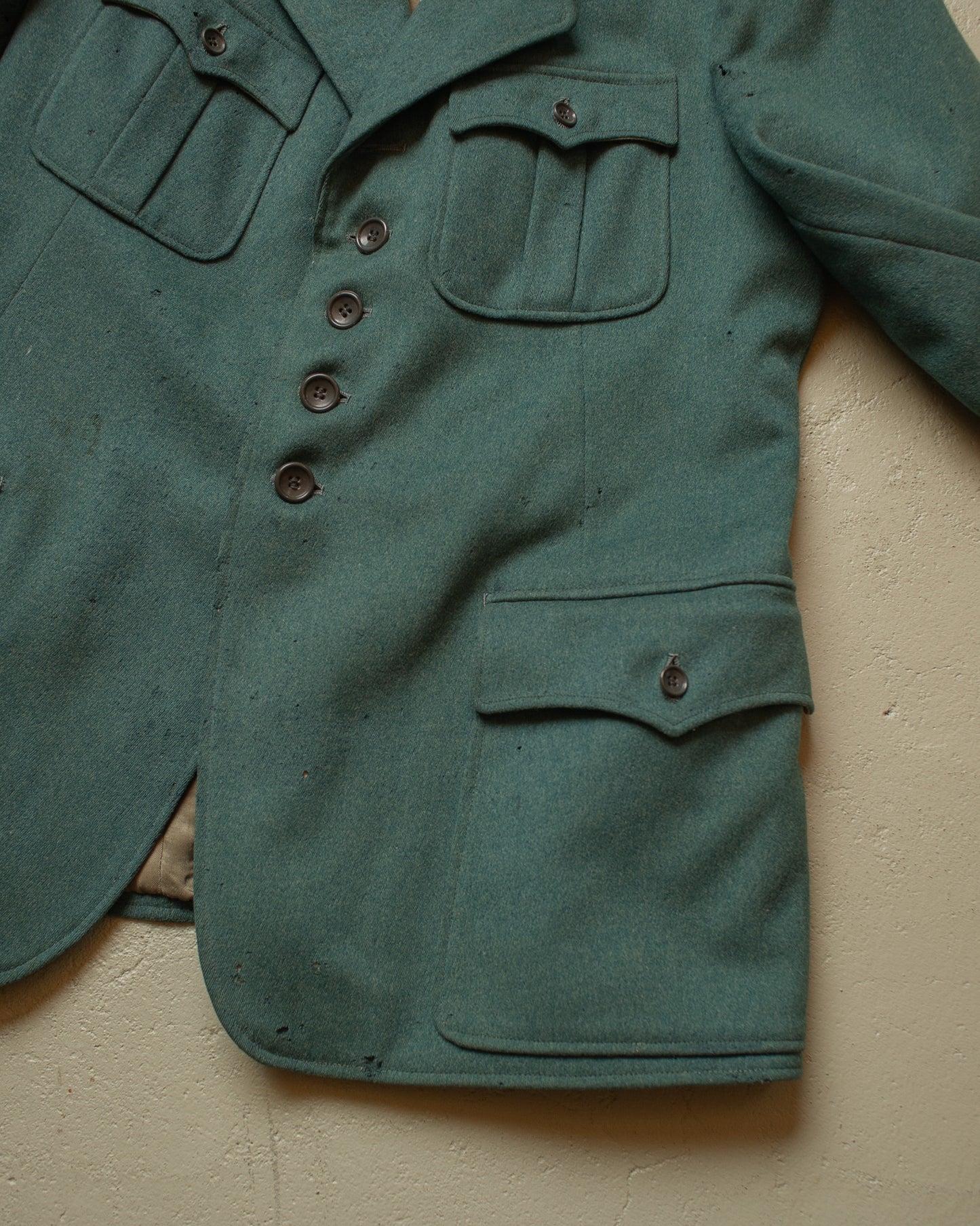 1930s German Sports Suit Jacket green - M
