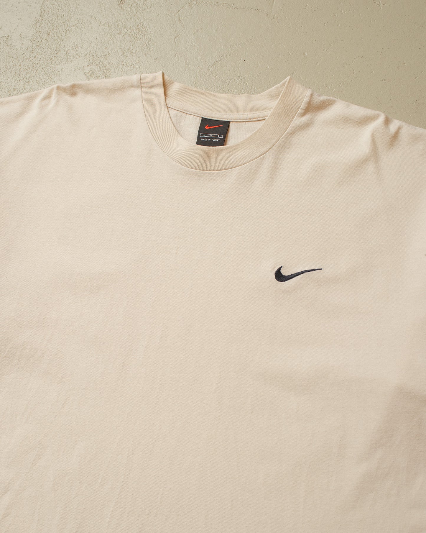 1990s Nike Swoosh T-shirt beige - XXL