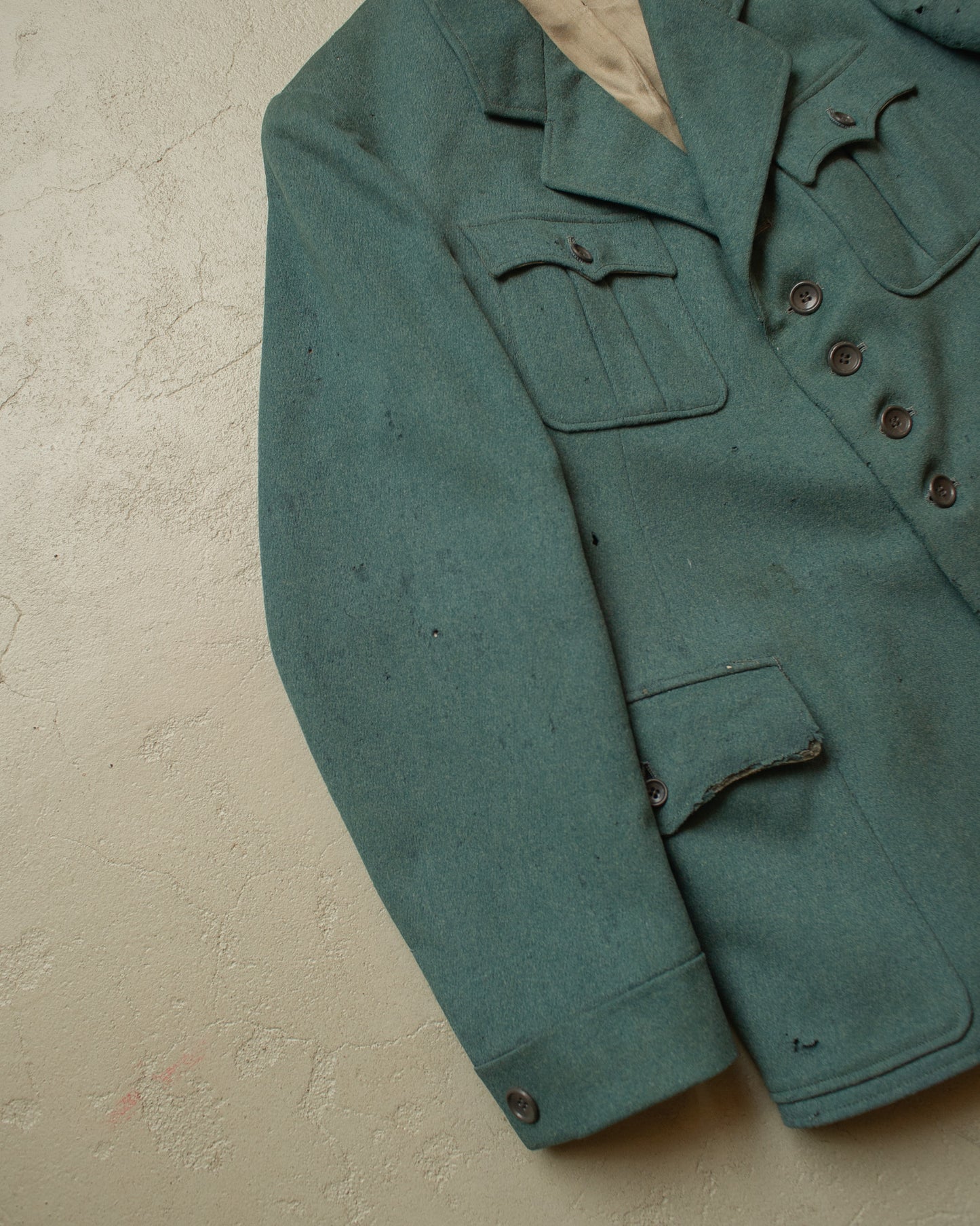 1930s German Sports Suit Jacket green - M