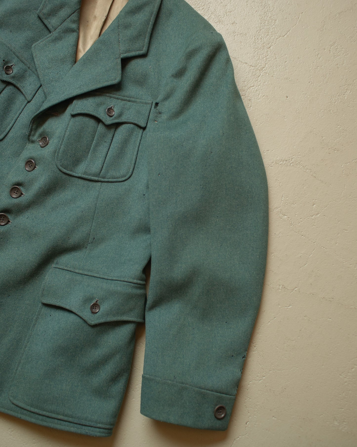1930s German Sports Suit Jacket green - M