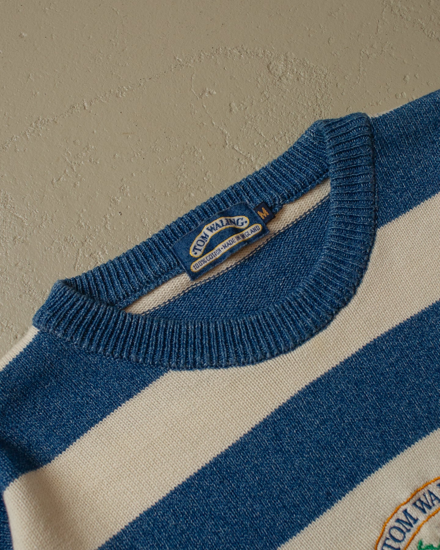 90s Tom Waling striped Knit Sweater - M/L