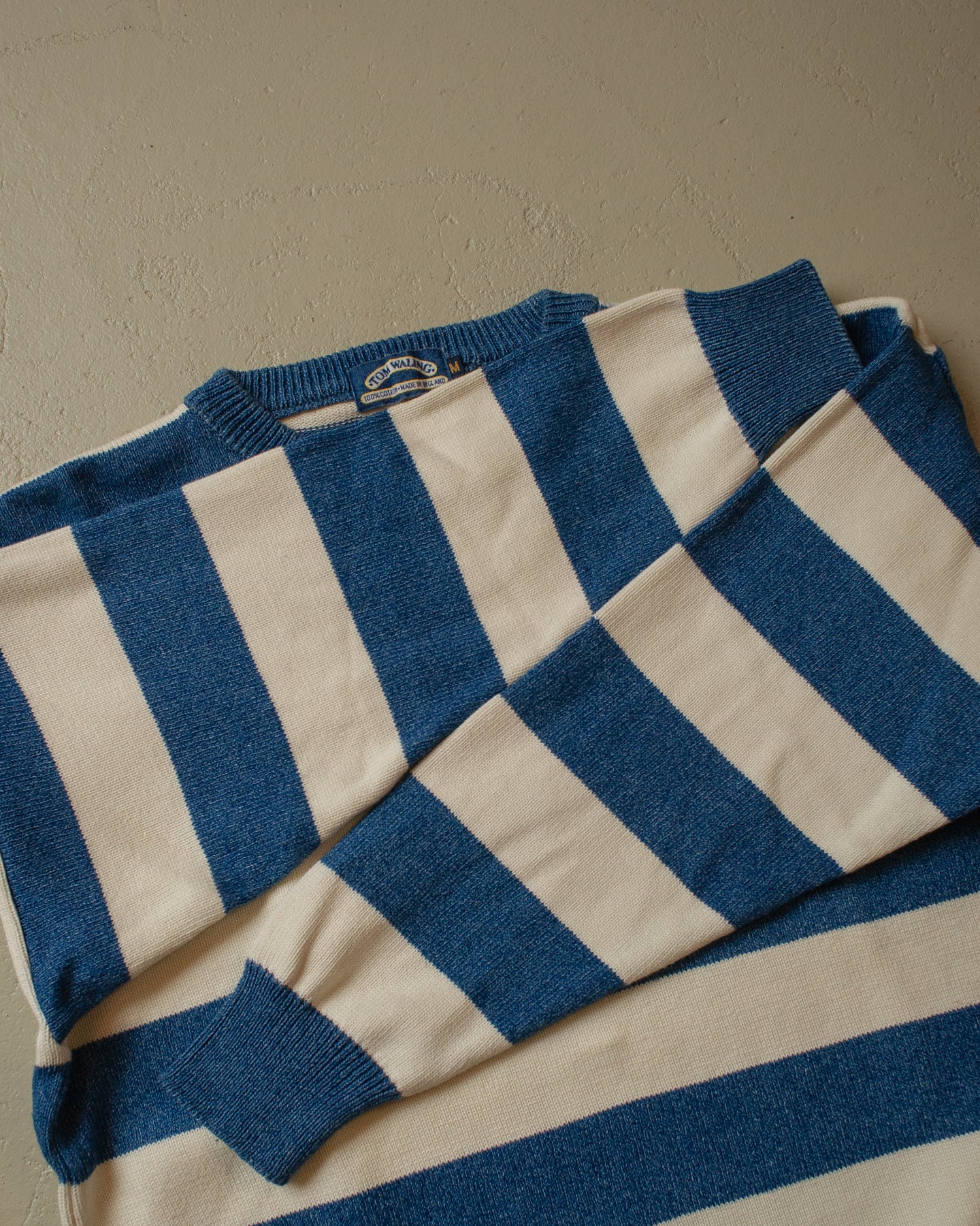 90s Tom Waling striped Knit Sweater - M/L