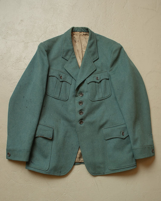 1930s German Sports Suit Jacket green - M