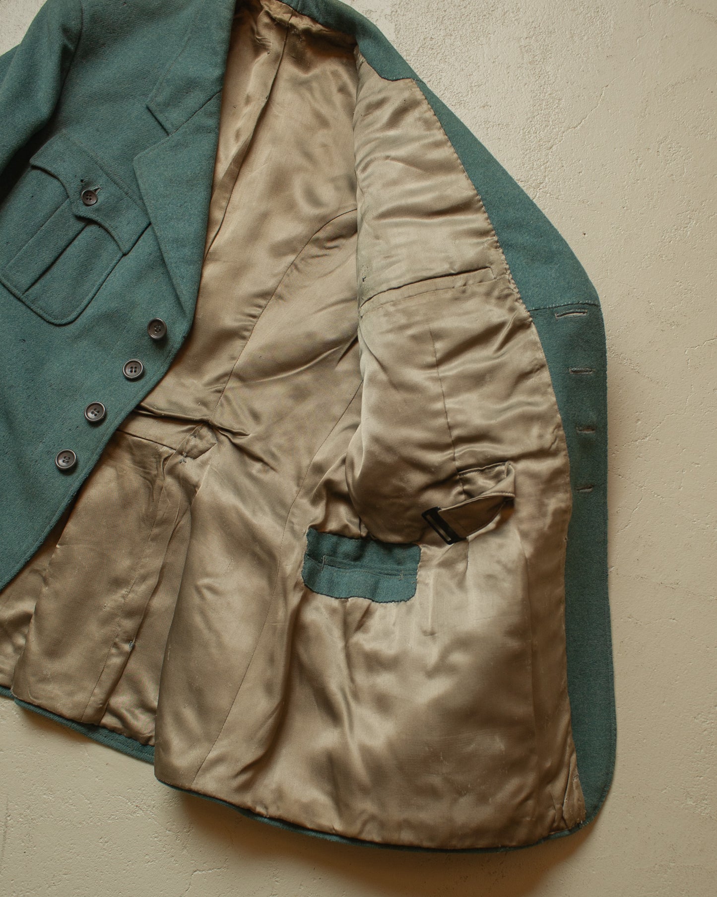1930s German Sports Suit Jacket green - M