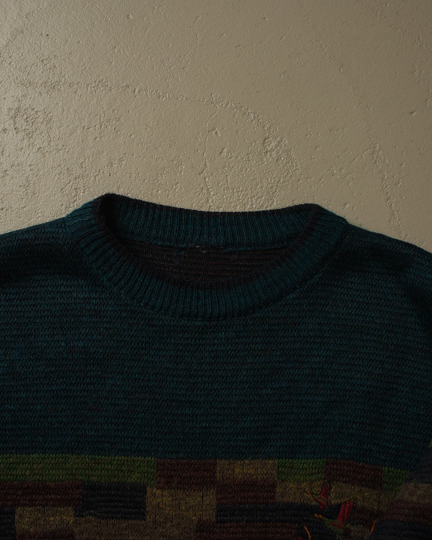 80s/90s Colorblock Knit Sweater multi - L