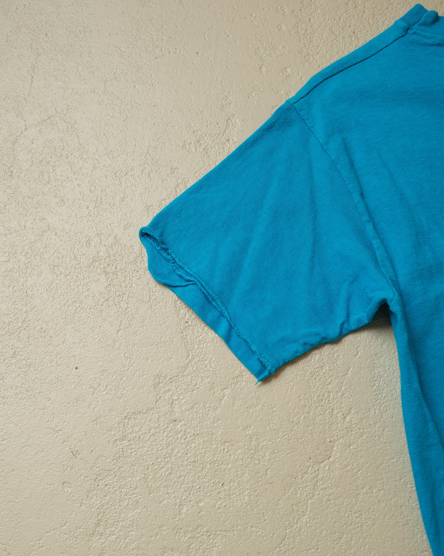 1985 Cat "Are we having fun yet?" T-shirt blue - M