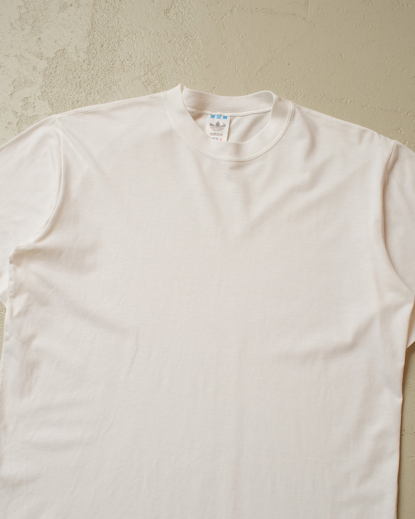 1980s/90s Adidas Blank T-shirt white - L