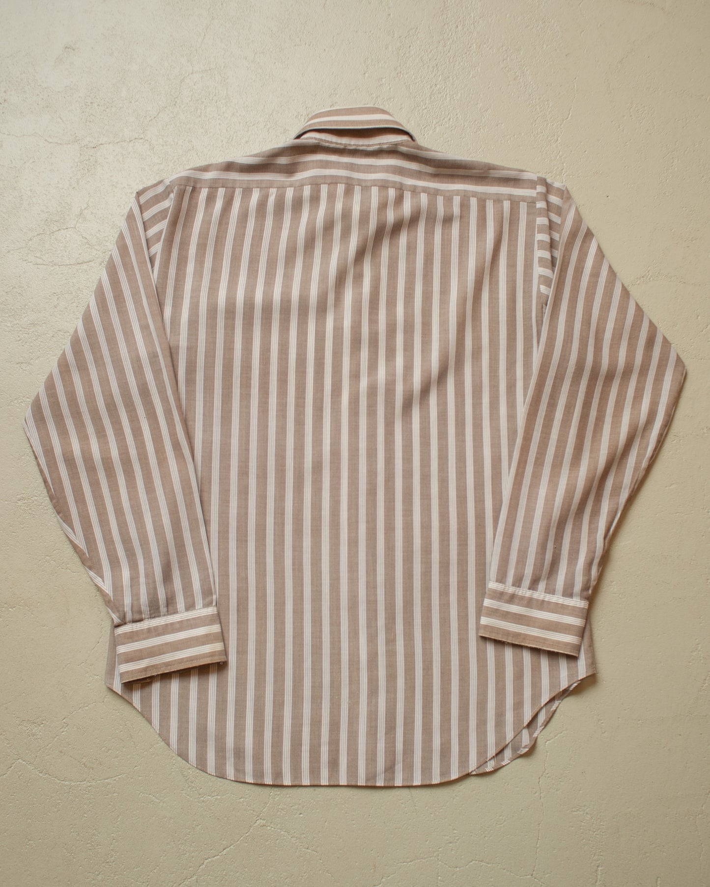 1970s Arrow striped Shirt brown - L