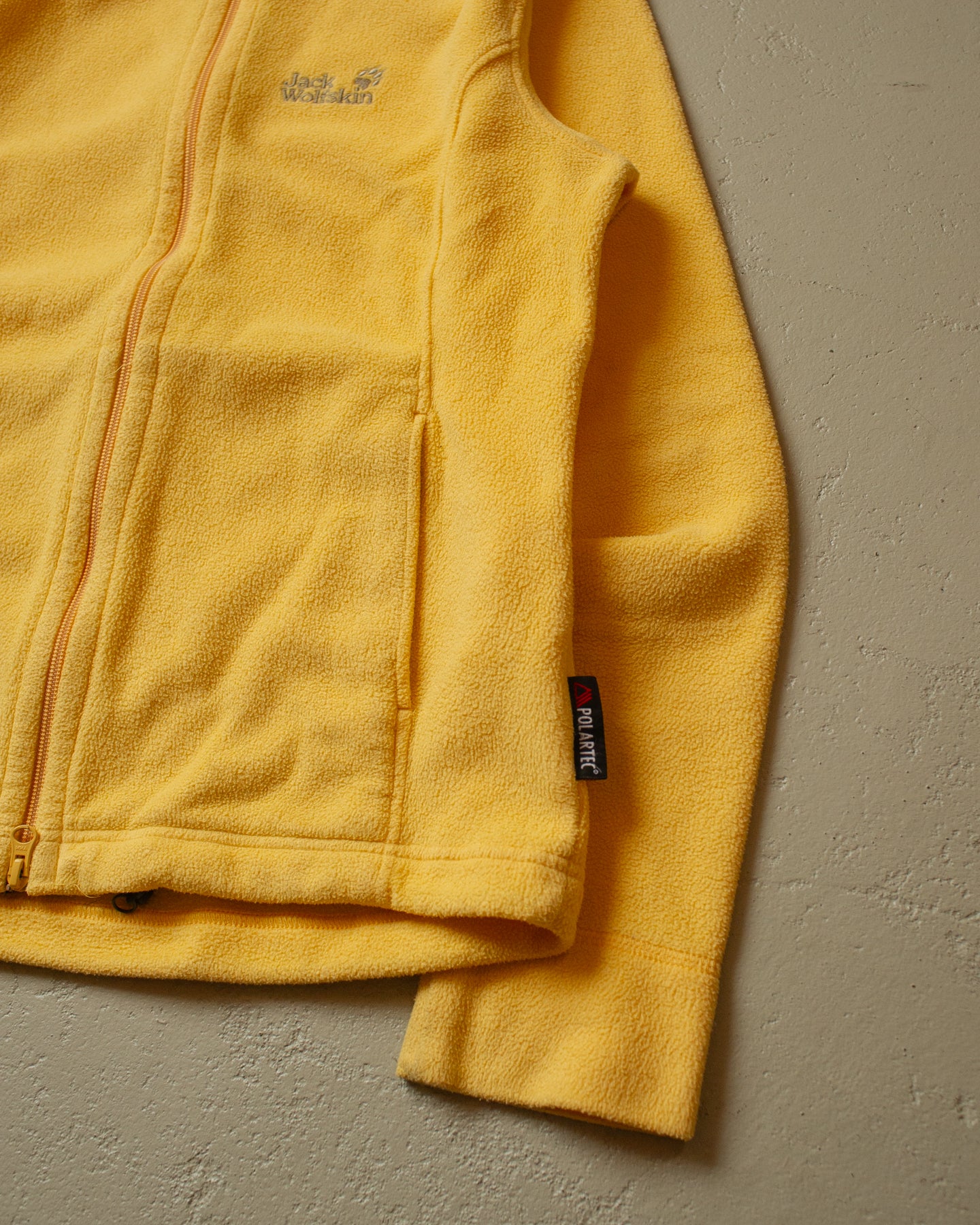 2000s Womens Jack Wolfskin Polartec Fleece yellow - L