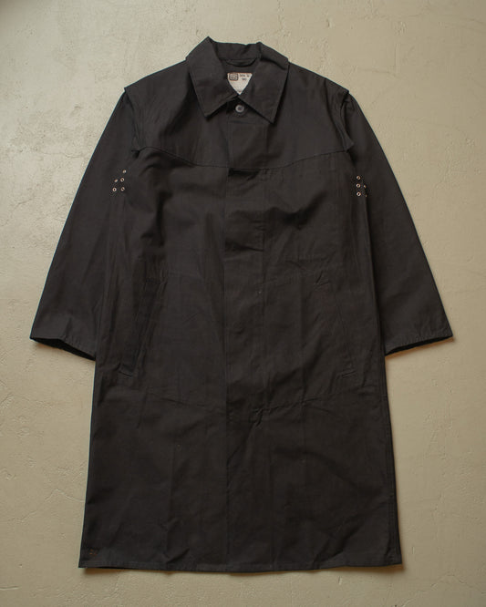 1982 Deadstock German Railway "Bundesbahn" Moleskin Work Coat black - L/XL