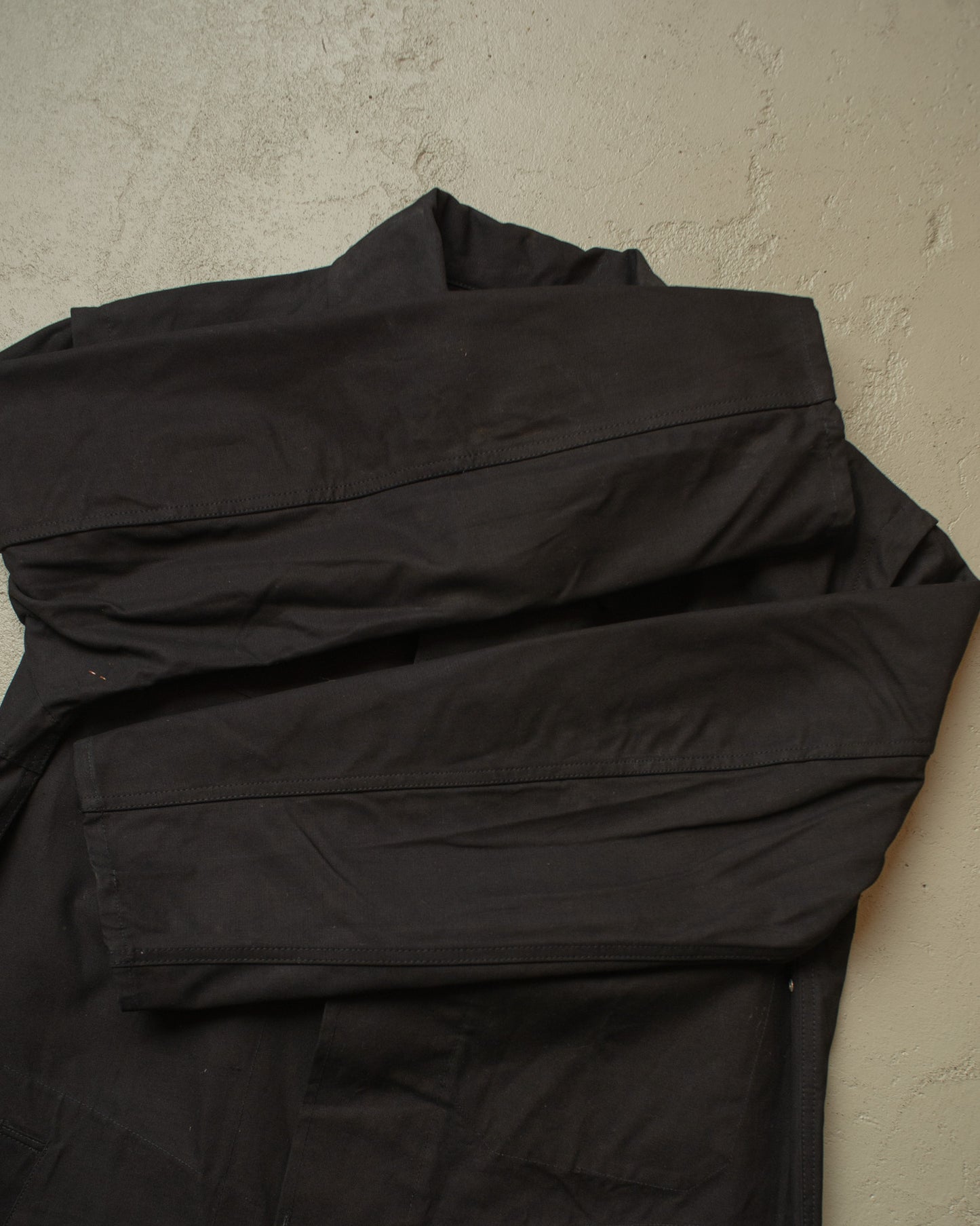 1982 Deadstock German Railway "Bundesbahn" Moleskin Work Coat black - L/XL