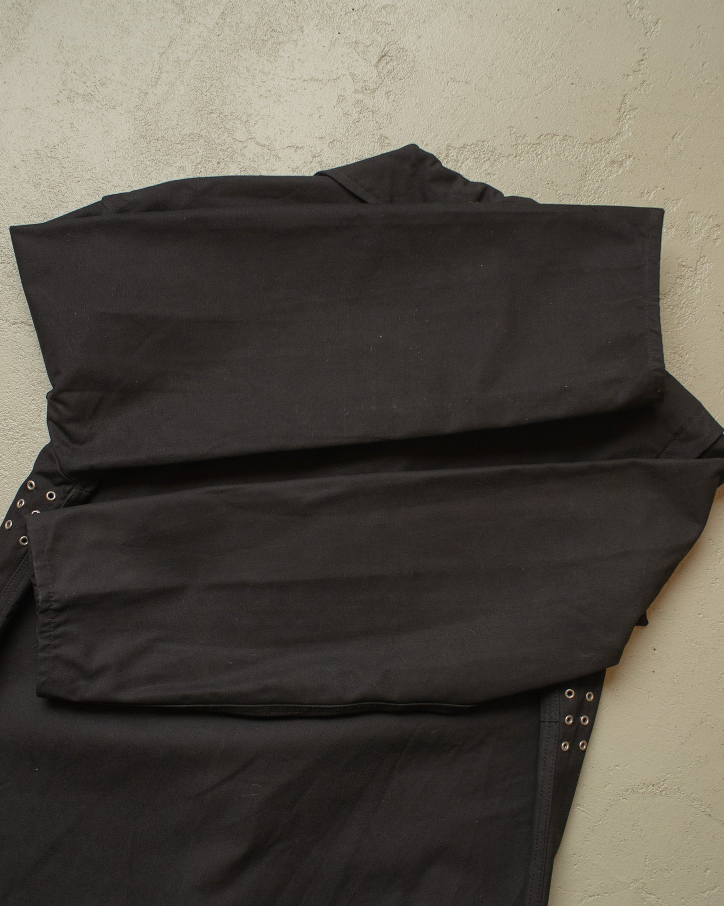 1982 Deadstock German Railway "Bundesbahn" Moleskin Work Coat black - L/XL