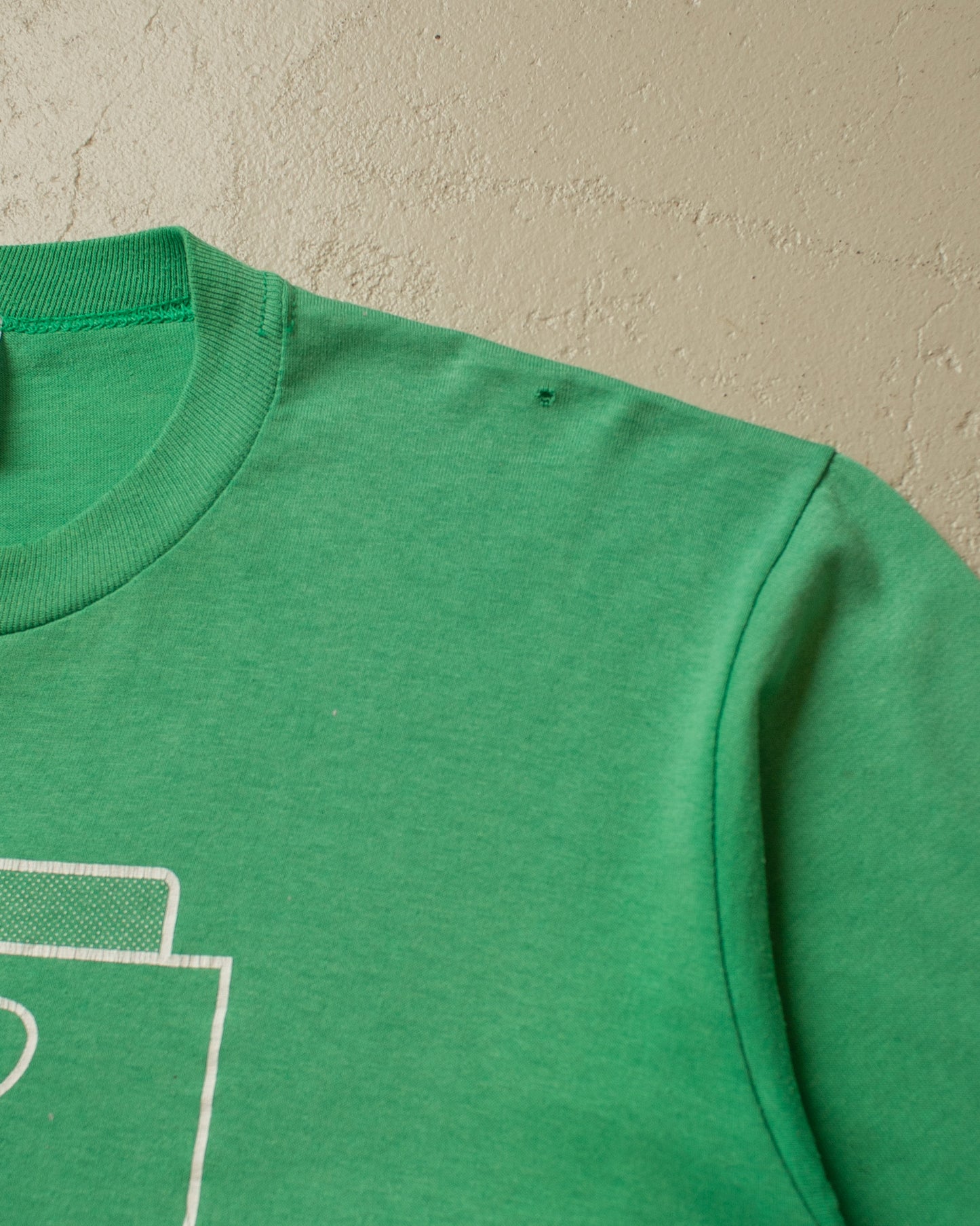 1980s distressed Evans Co. Run T-shirt green - L