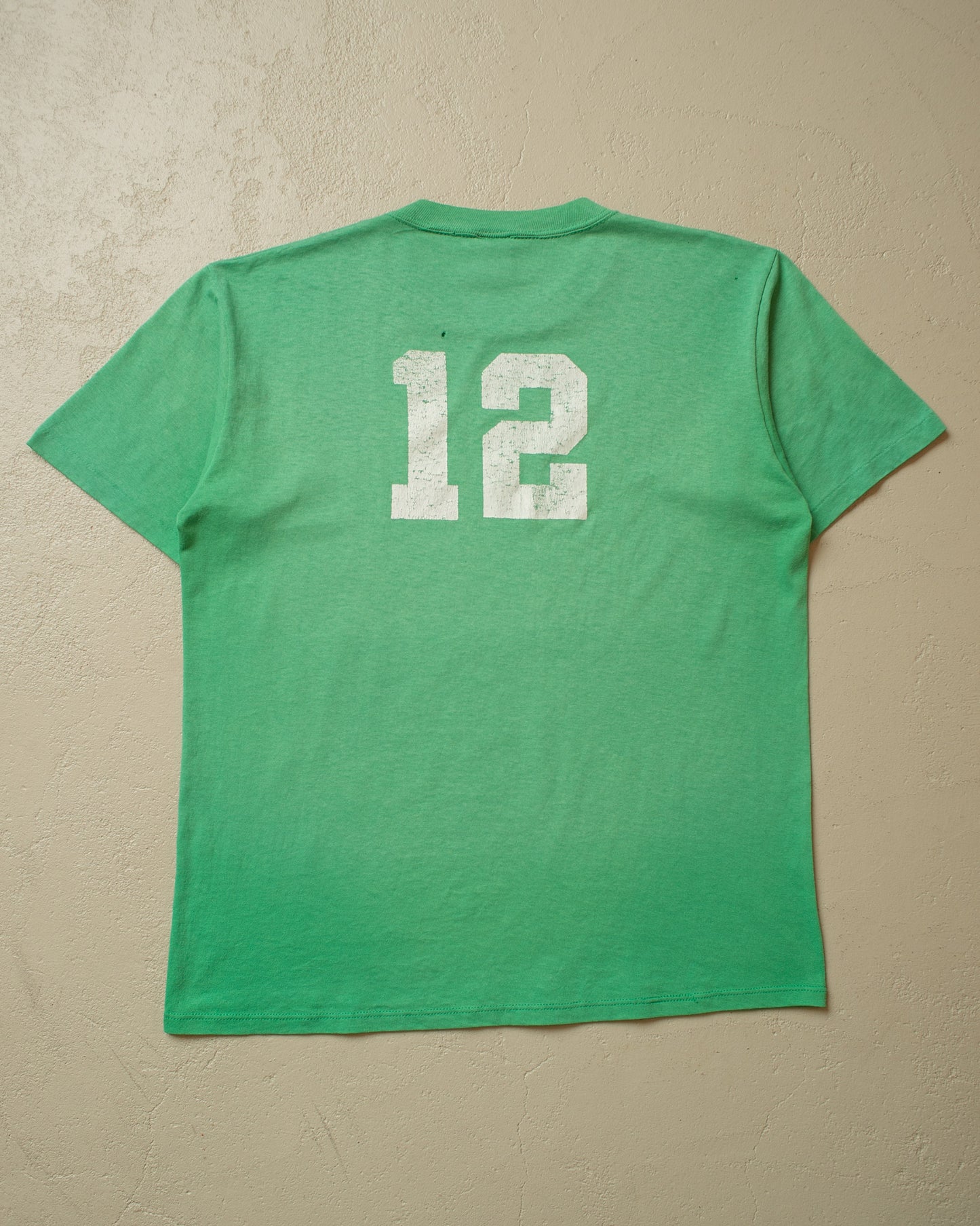 1980s distressed Evans Co. Run T-shirt green - L