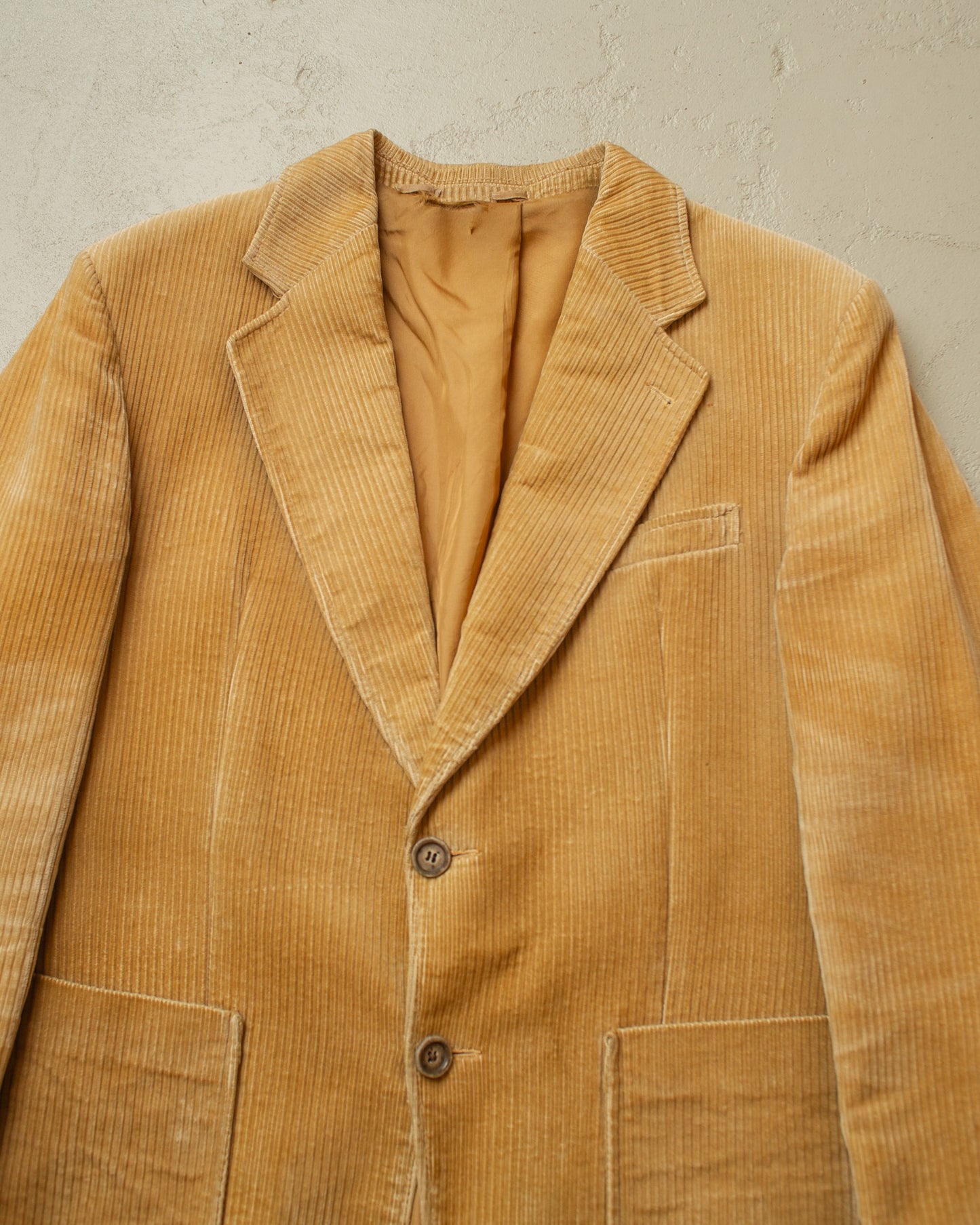 1970s/80s Faded Corudory Jacket beige - L/XL