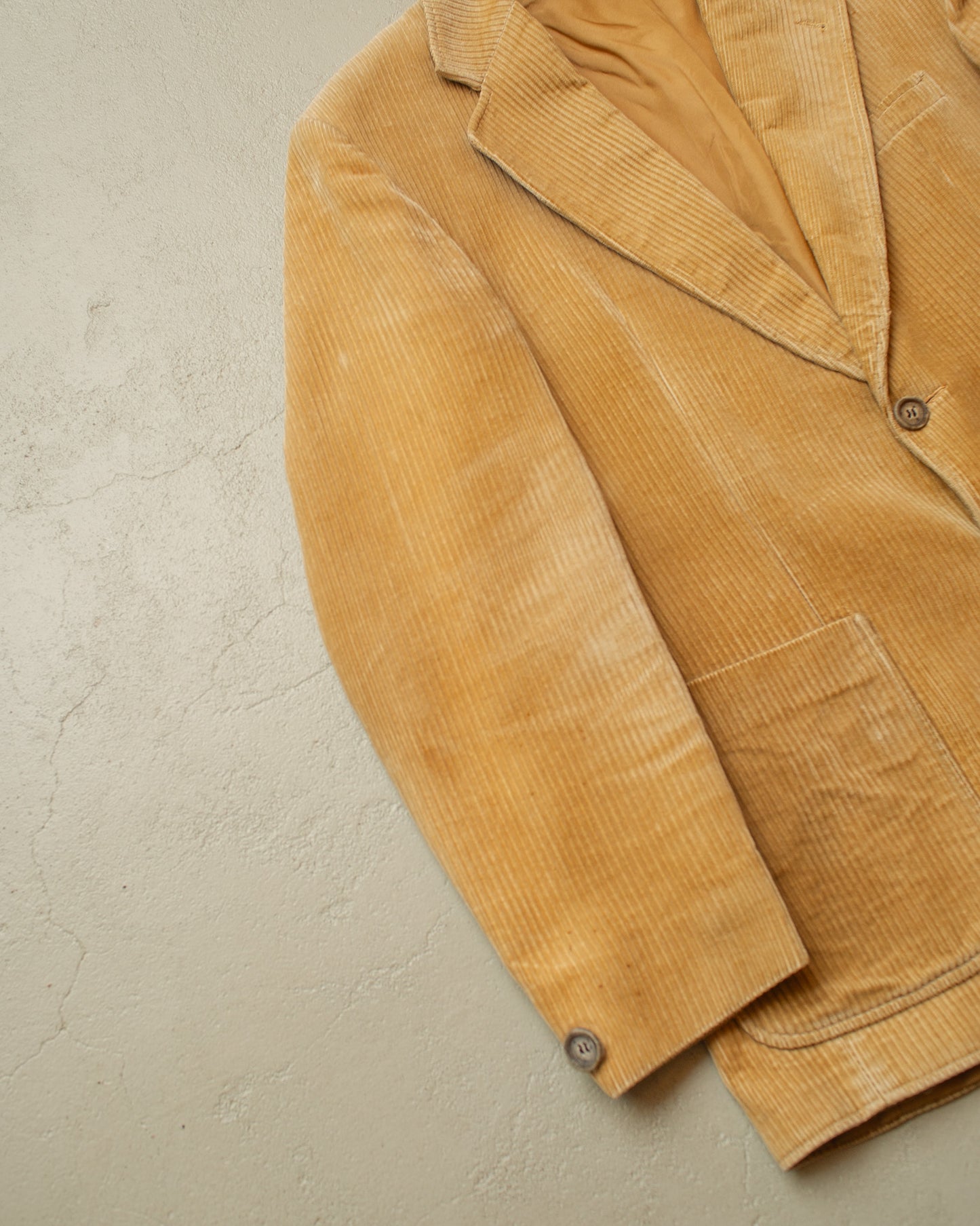 1970s/80s Faded Corudory Jacket beige - L/XL