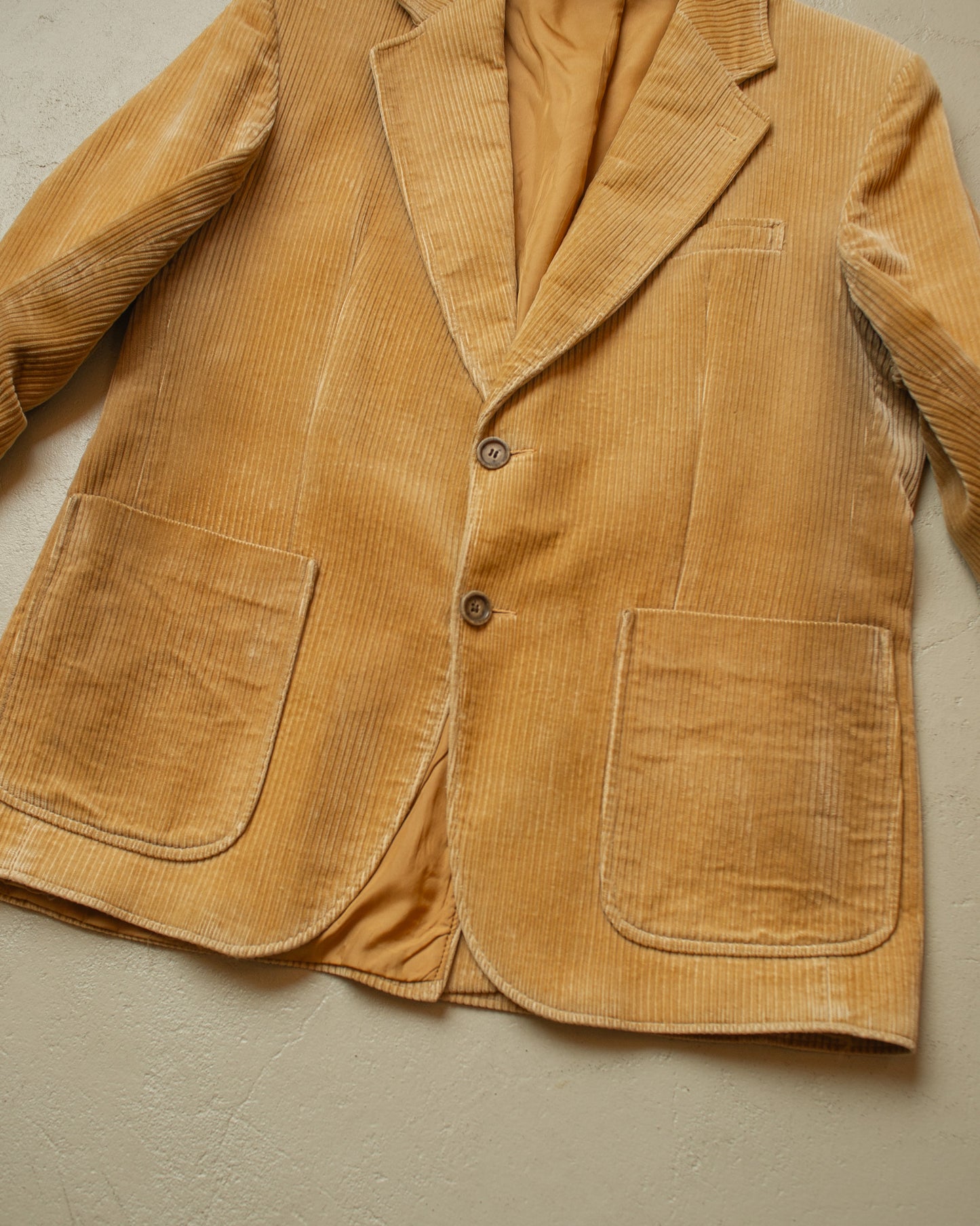 1970s/80s Faded Corudory Jacket beige - L/XL