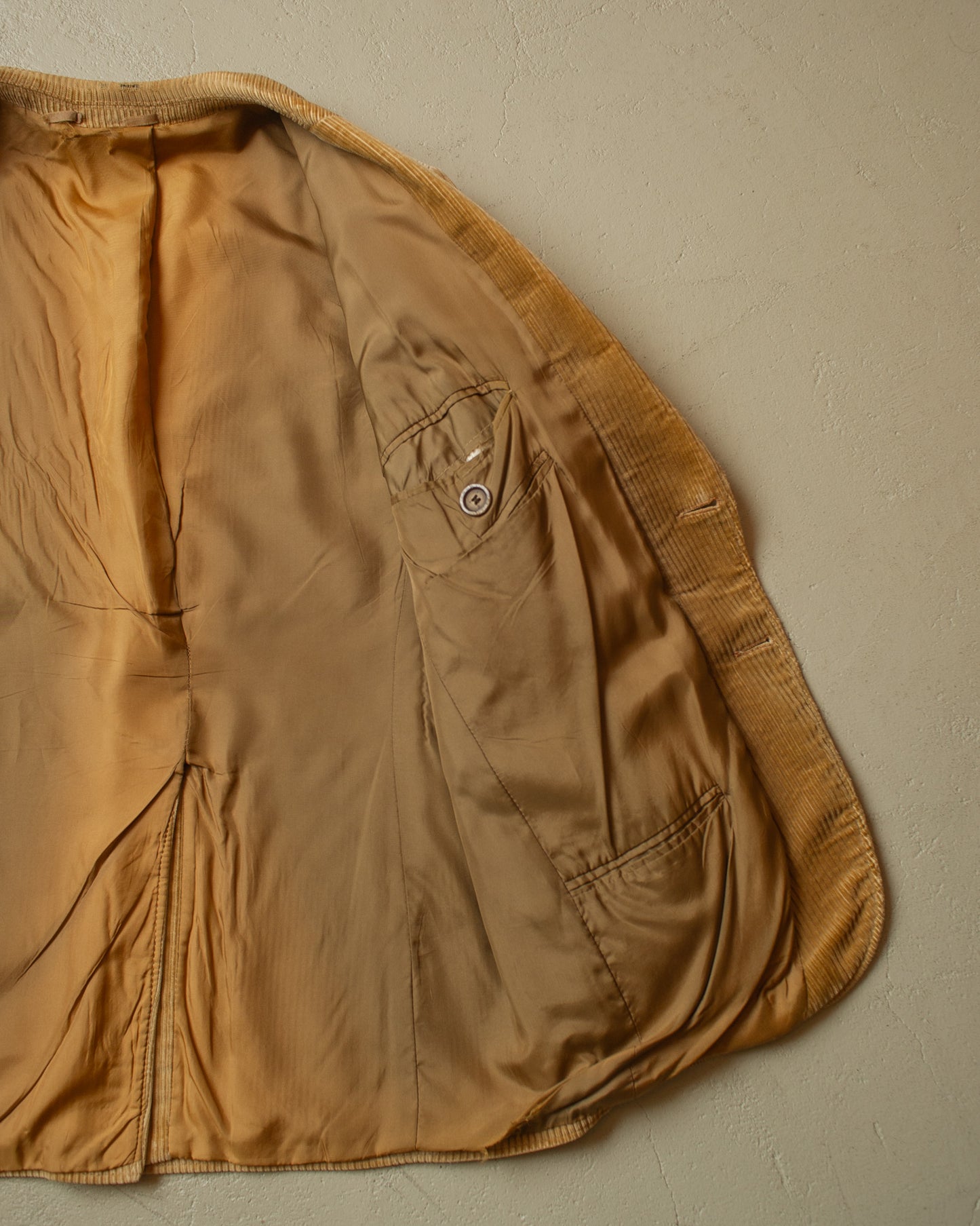 1970s/80s Faded Corudory Jacket beige - L/XL