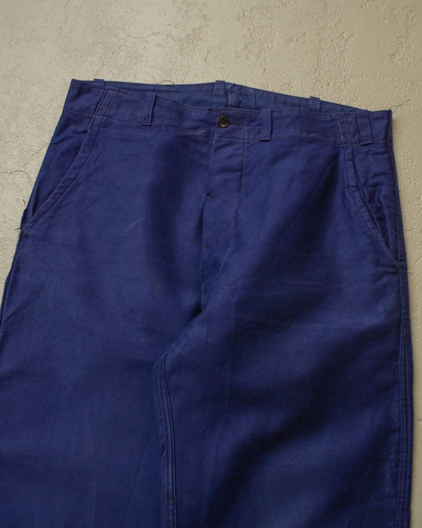 1950s/60s German Moleskin Work Pants navyblue - W32 L31