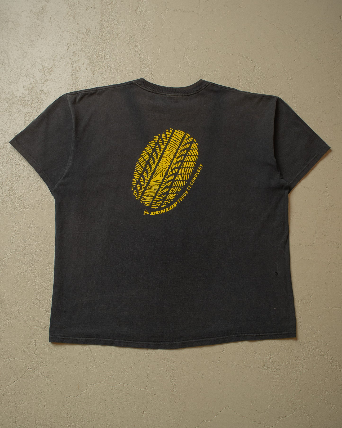 2000s Faded Dunlop "Ich hab´s im Griff.." T-shirt black - XXL