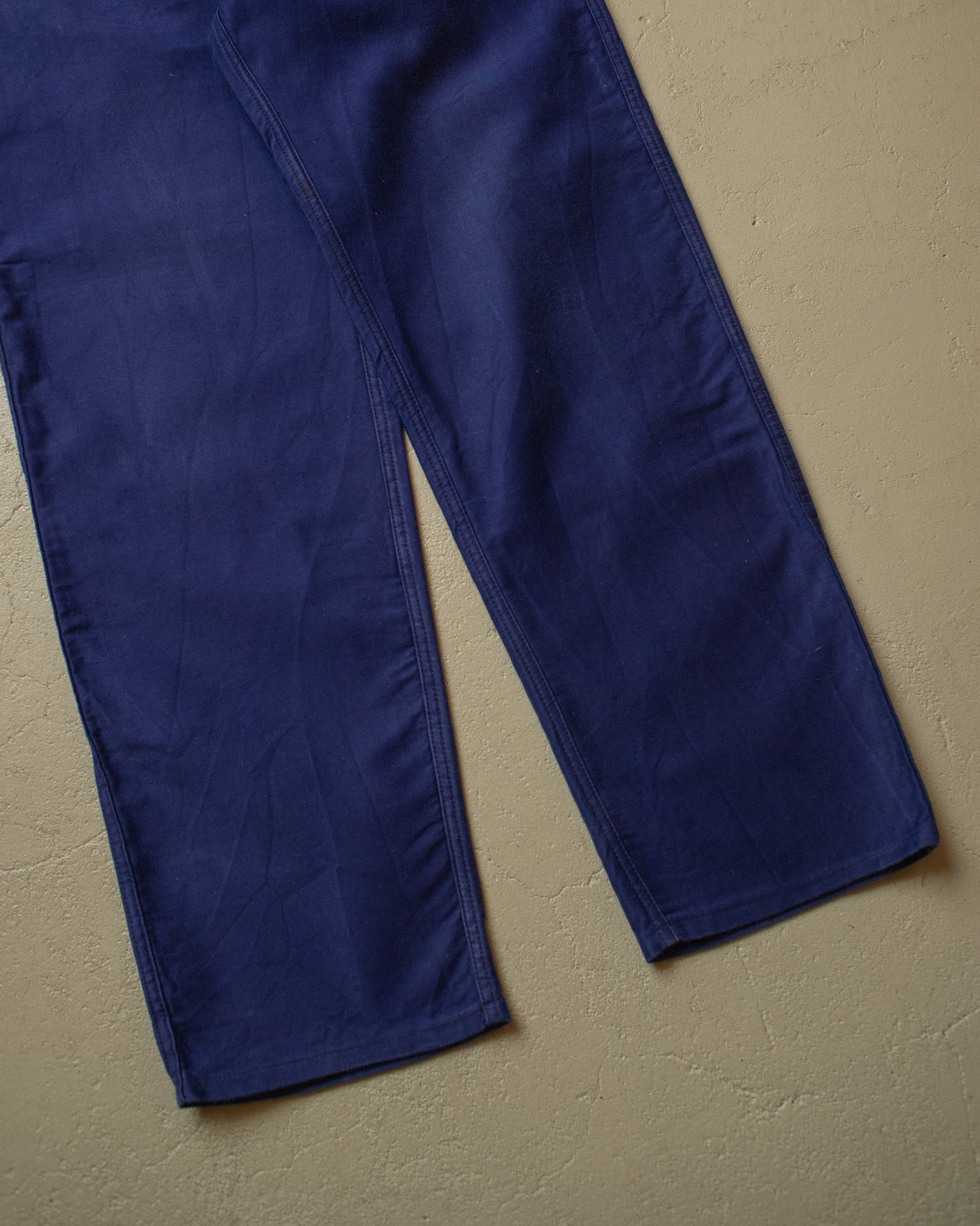 1950s/60s German Moleskin Work Pants navyblue - W32 L31