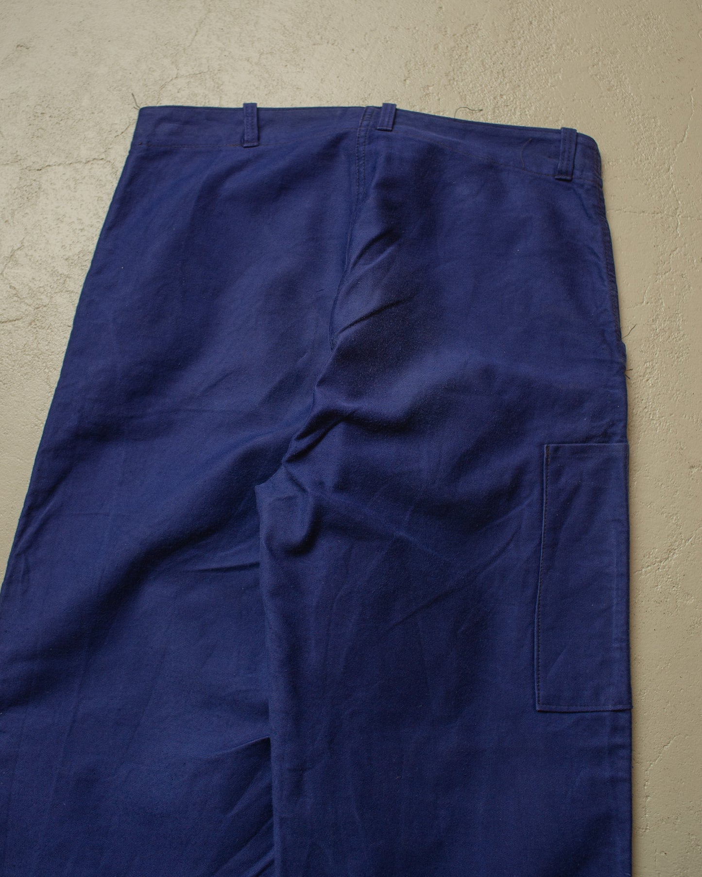 1950s/60s German Moleskin Work Pants navyblue - W32 L31