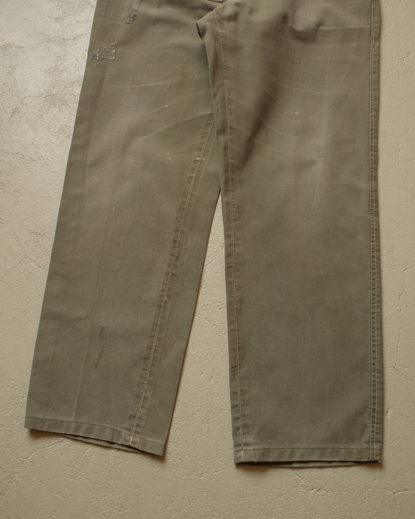 1950s/60s German repaired Work Pants khaki - W36 L30