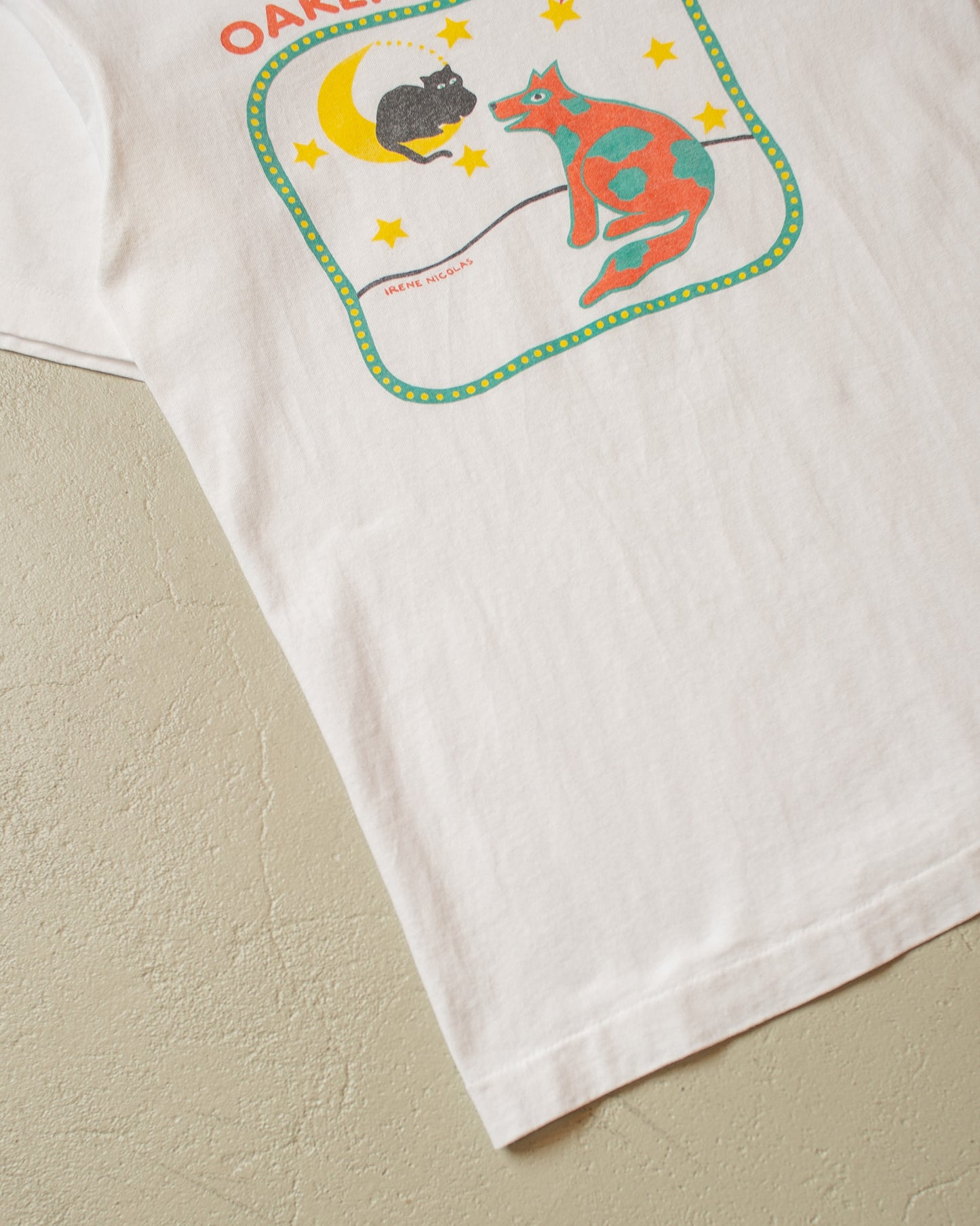 1990s Oakland SPCA Adoption Center T-shirt white - M
