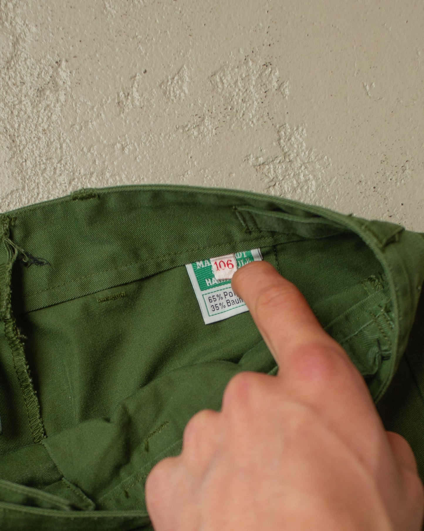 1970s/80s German Police Cargo Pants green - W34 L32