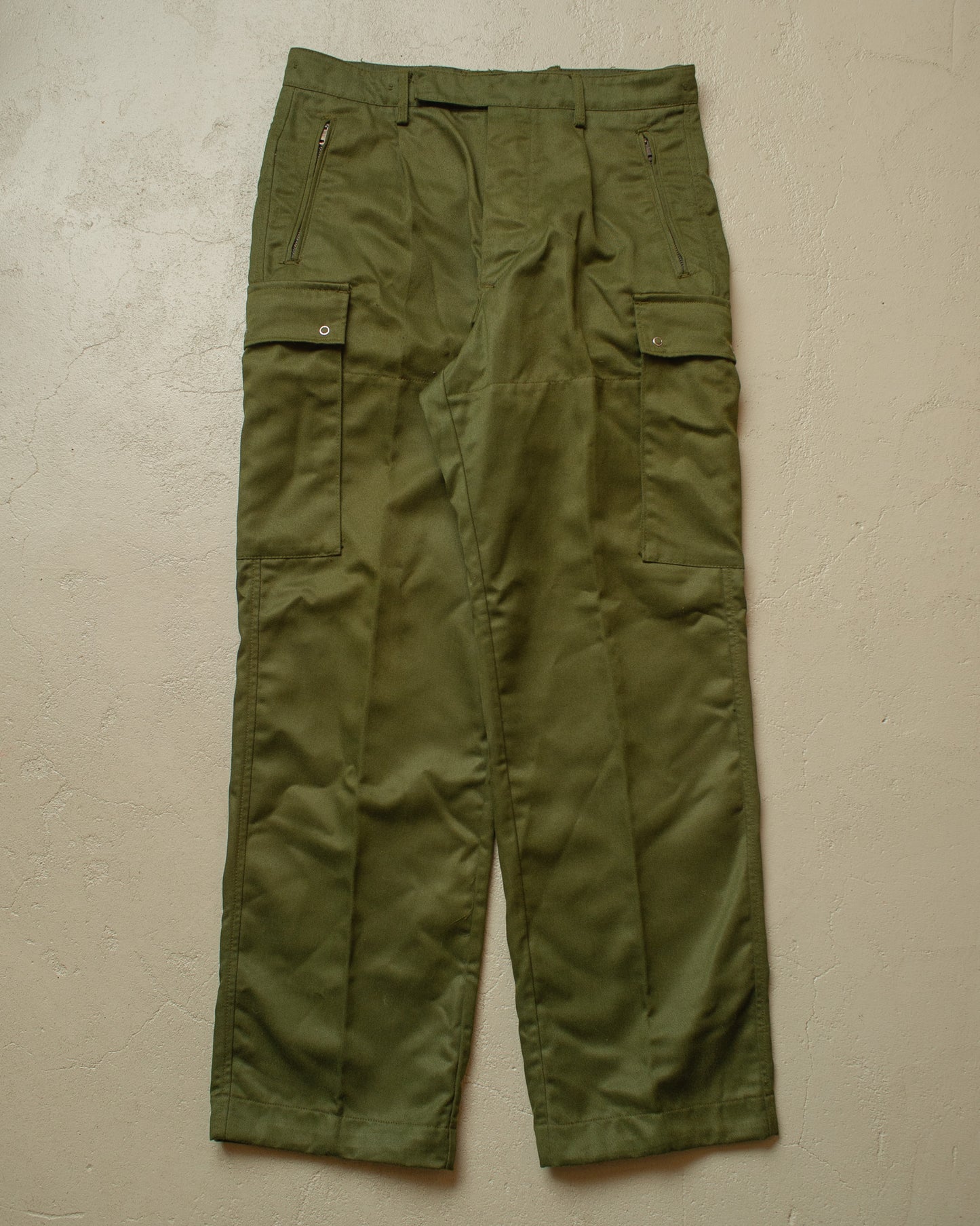 1970s/80s German Police Cargo Pants khaki - W33 L31