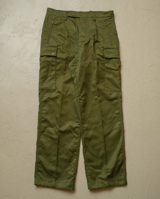 1970s/80s German Police Cargo Pants khaki - W33 L31