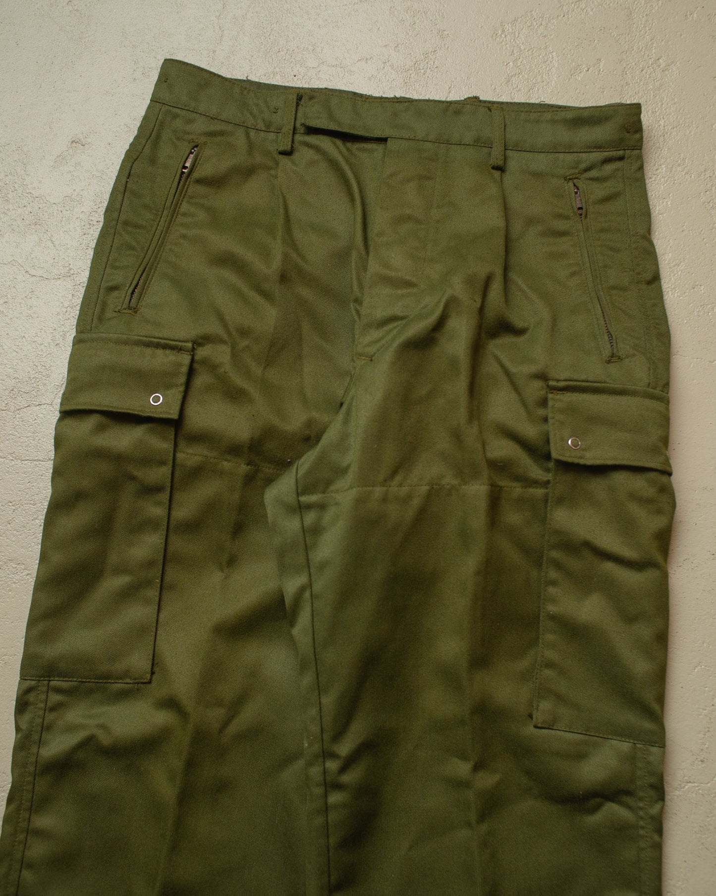1970s/80s German Police Cargo Pants khaki - W33 L31