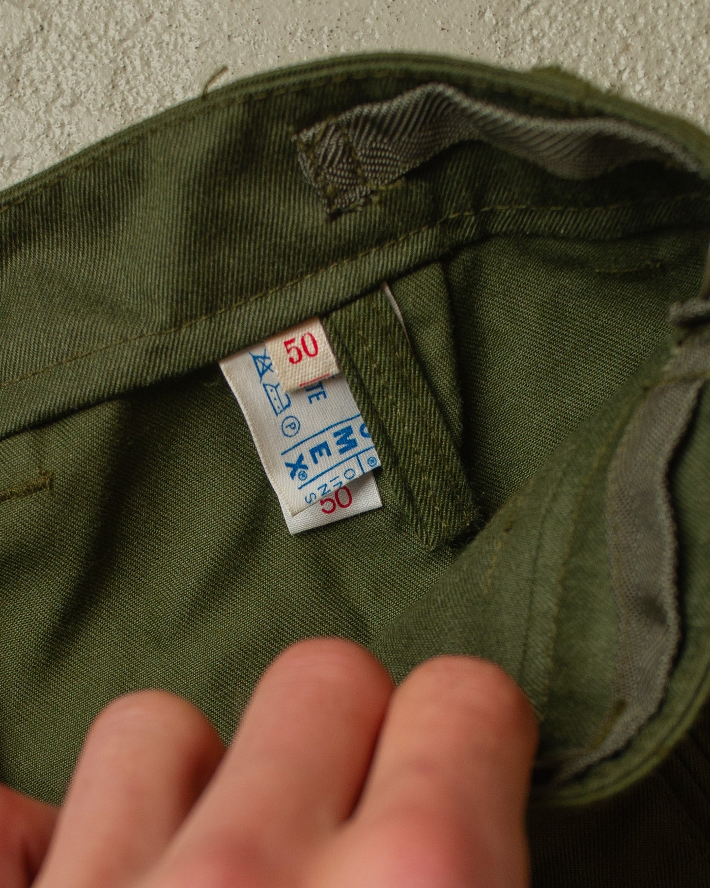 1970s/80s German Police Cargo Pants khaki - W33 L31