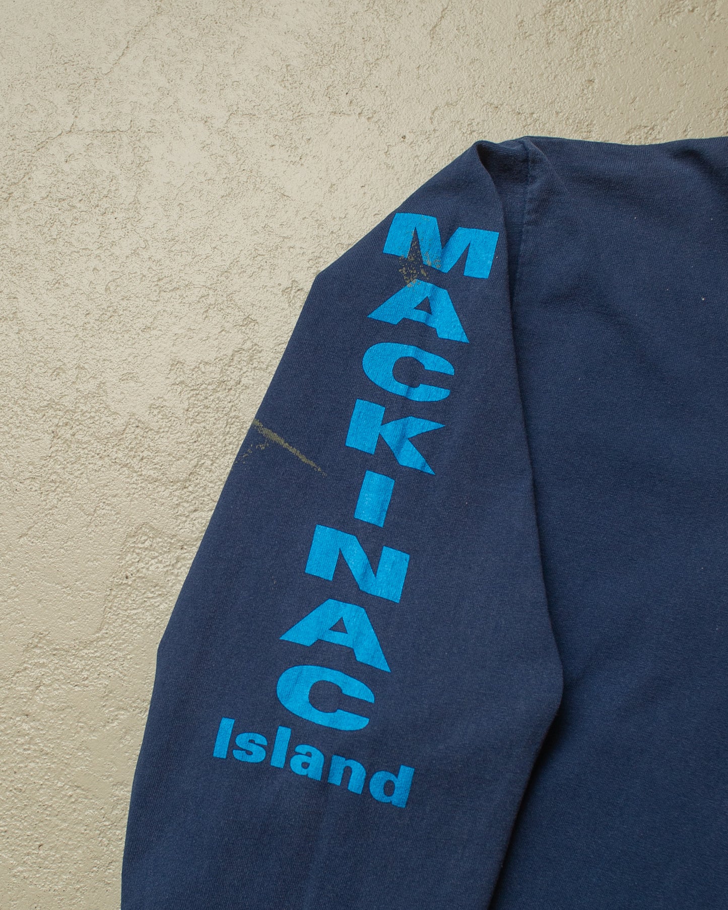 1990s Mackinac Island 8-Mile Road Race Longsleeve blue - XL