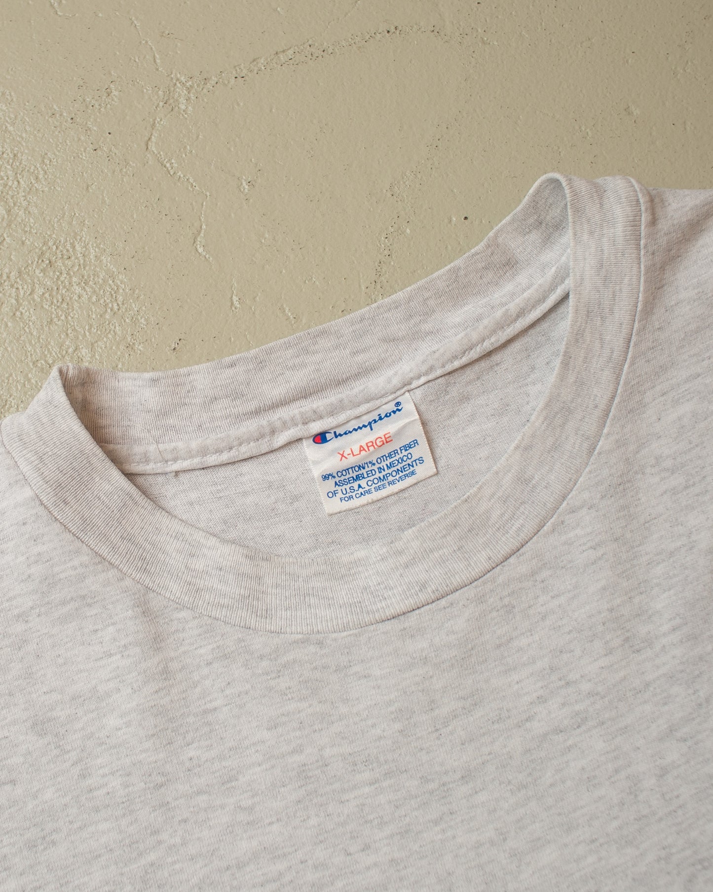 1990s Champion Brown University T-shirt grey - XL/XXL