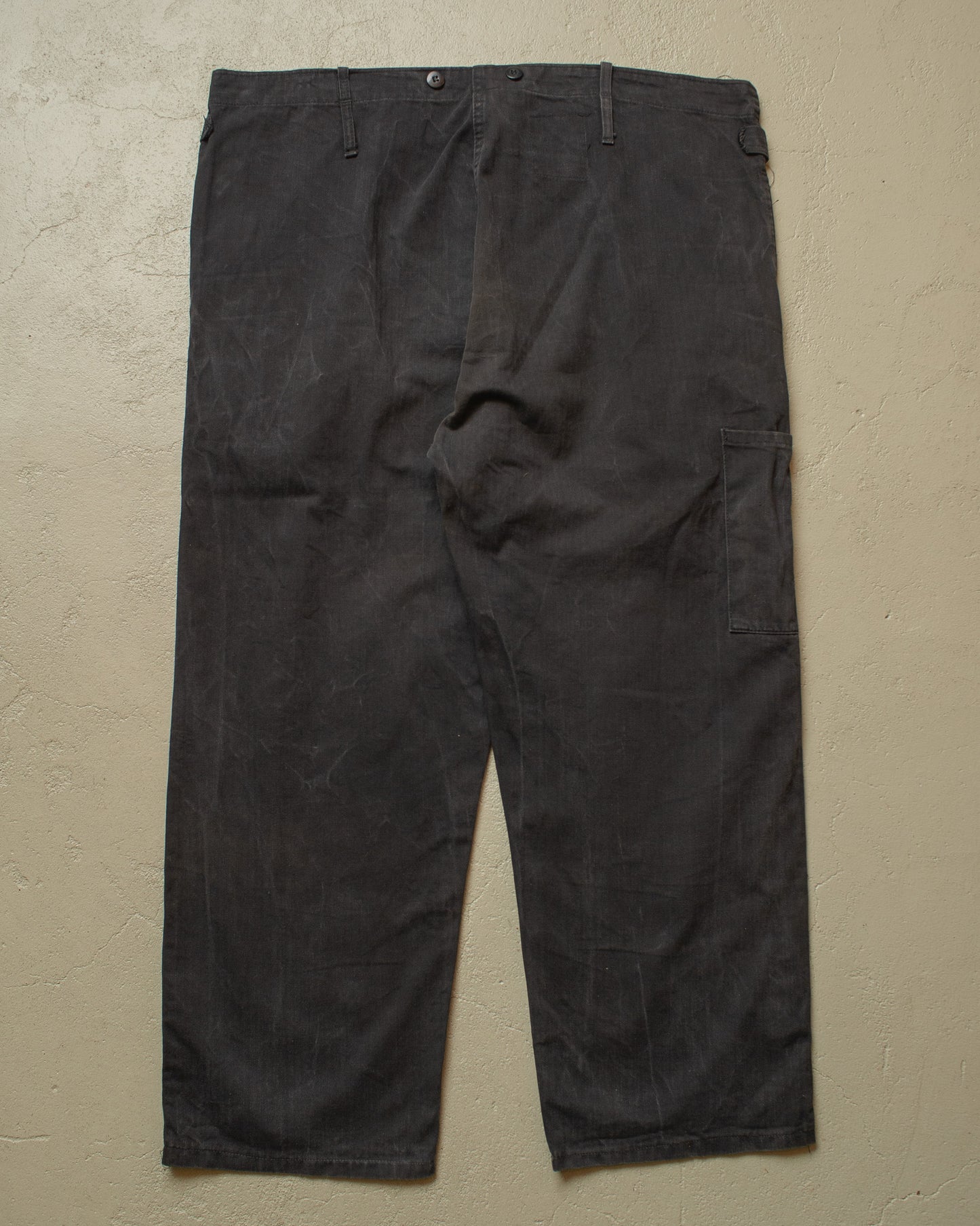 1982 German Railway "Bundesbahn" Work Pants black - W41 L26,5