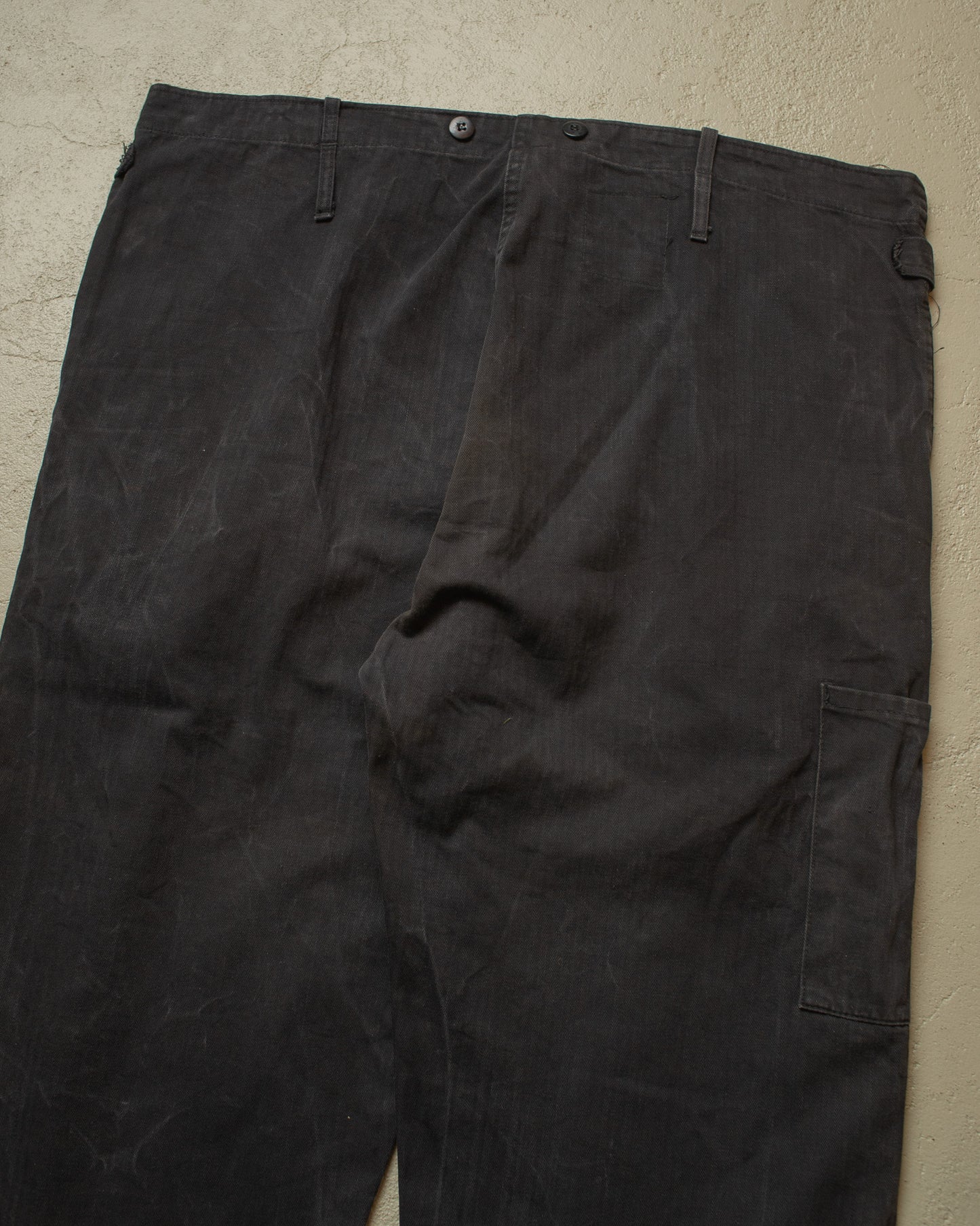 1982 German Railway "Bundesbahn" Work Pants black - W41 L26,5